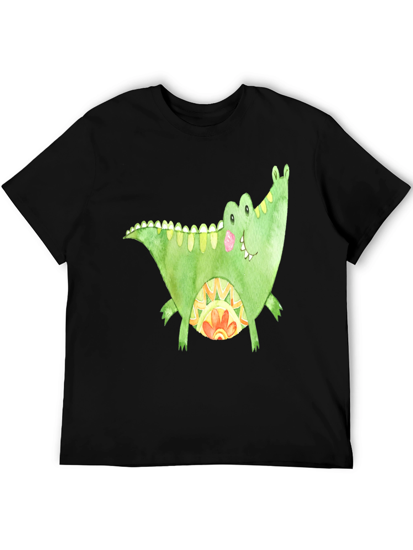 Fun Alligator Graphic Tee - Black