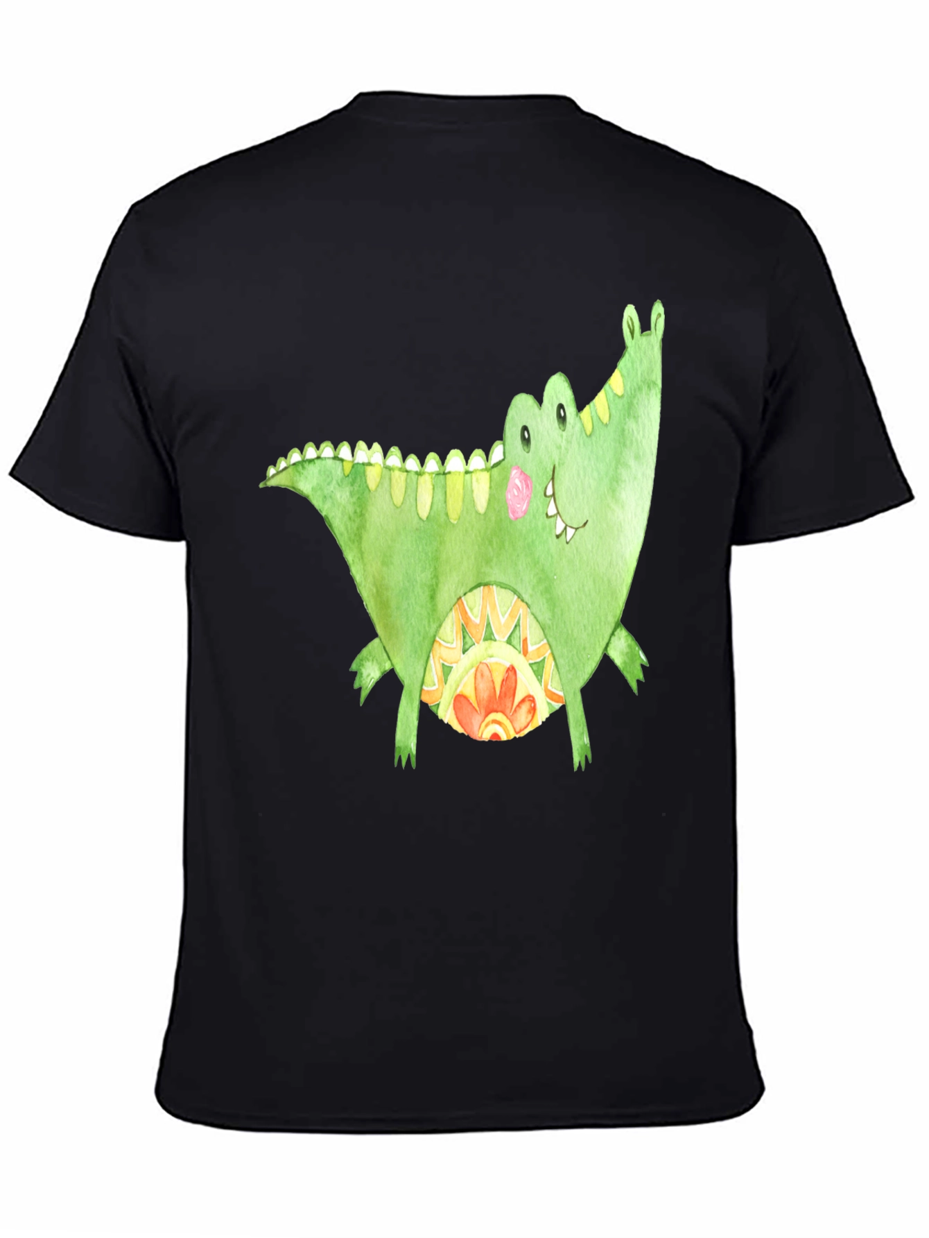 Fun Alligator Graphic Tee - Black