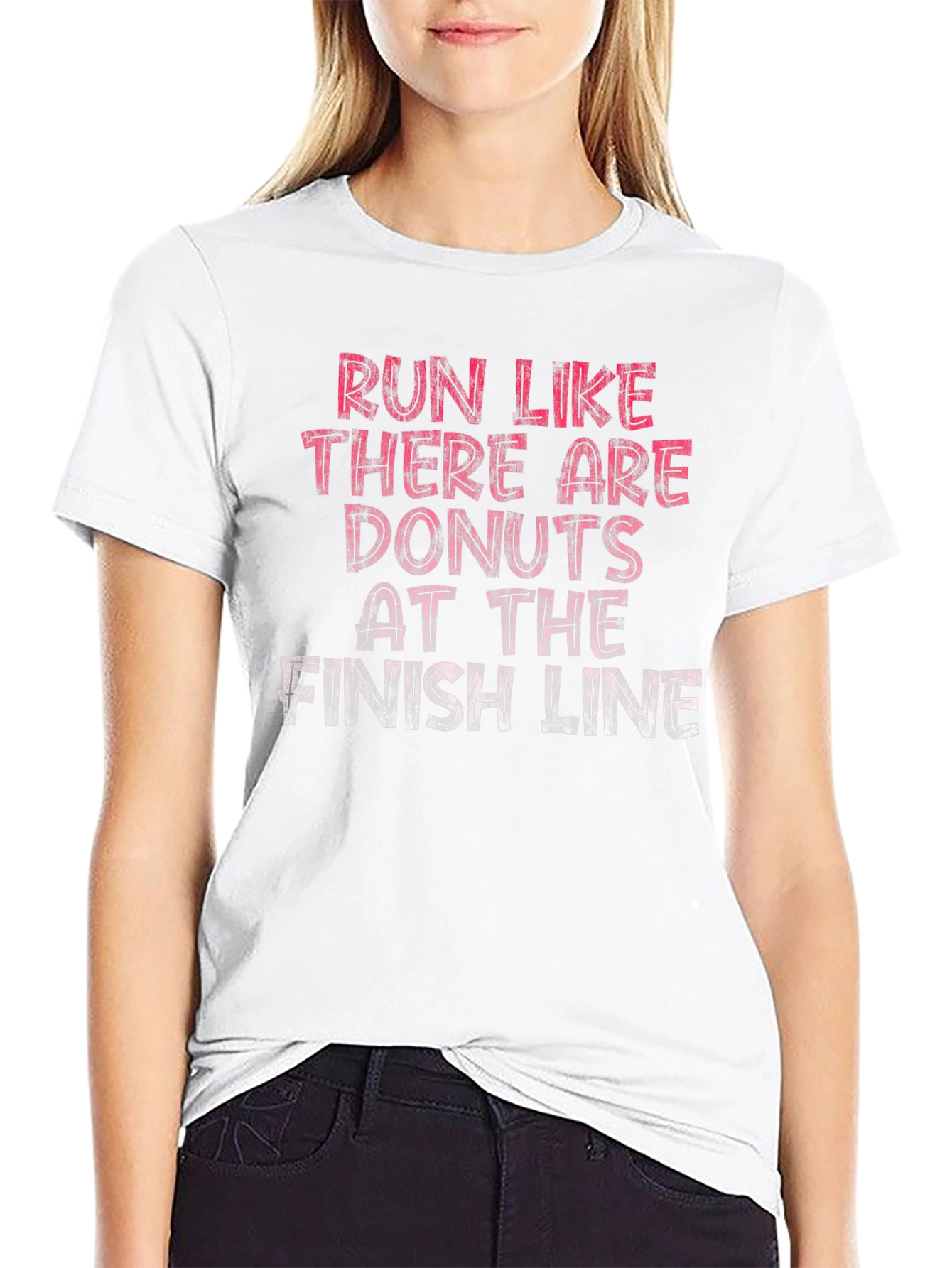 Run for Donuts T-Shirt - Funny Motivational Tee