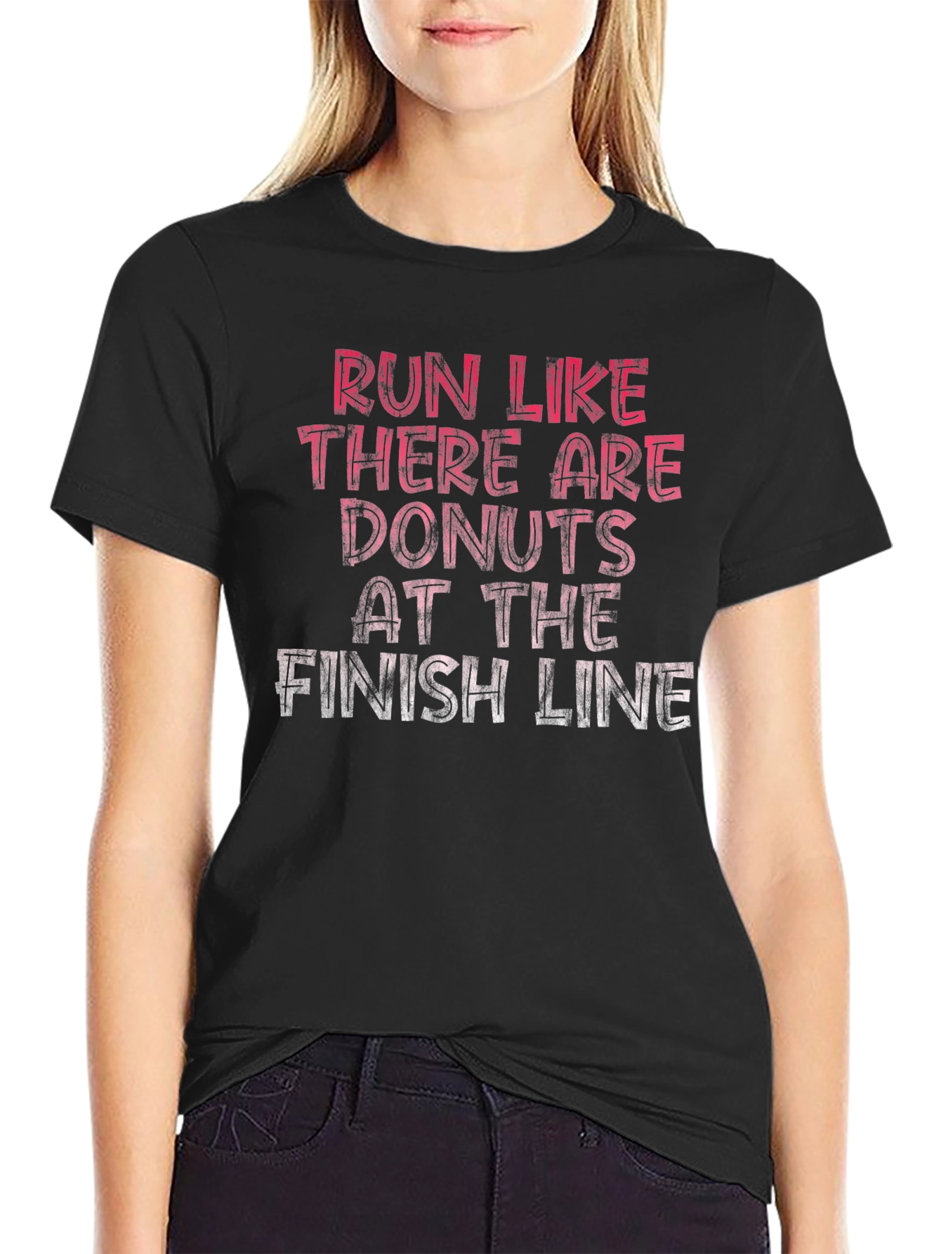 Run for Donuts T-Shirt - Funny Motivational Tee