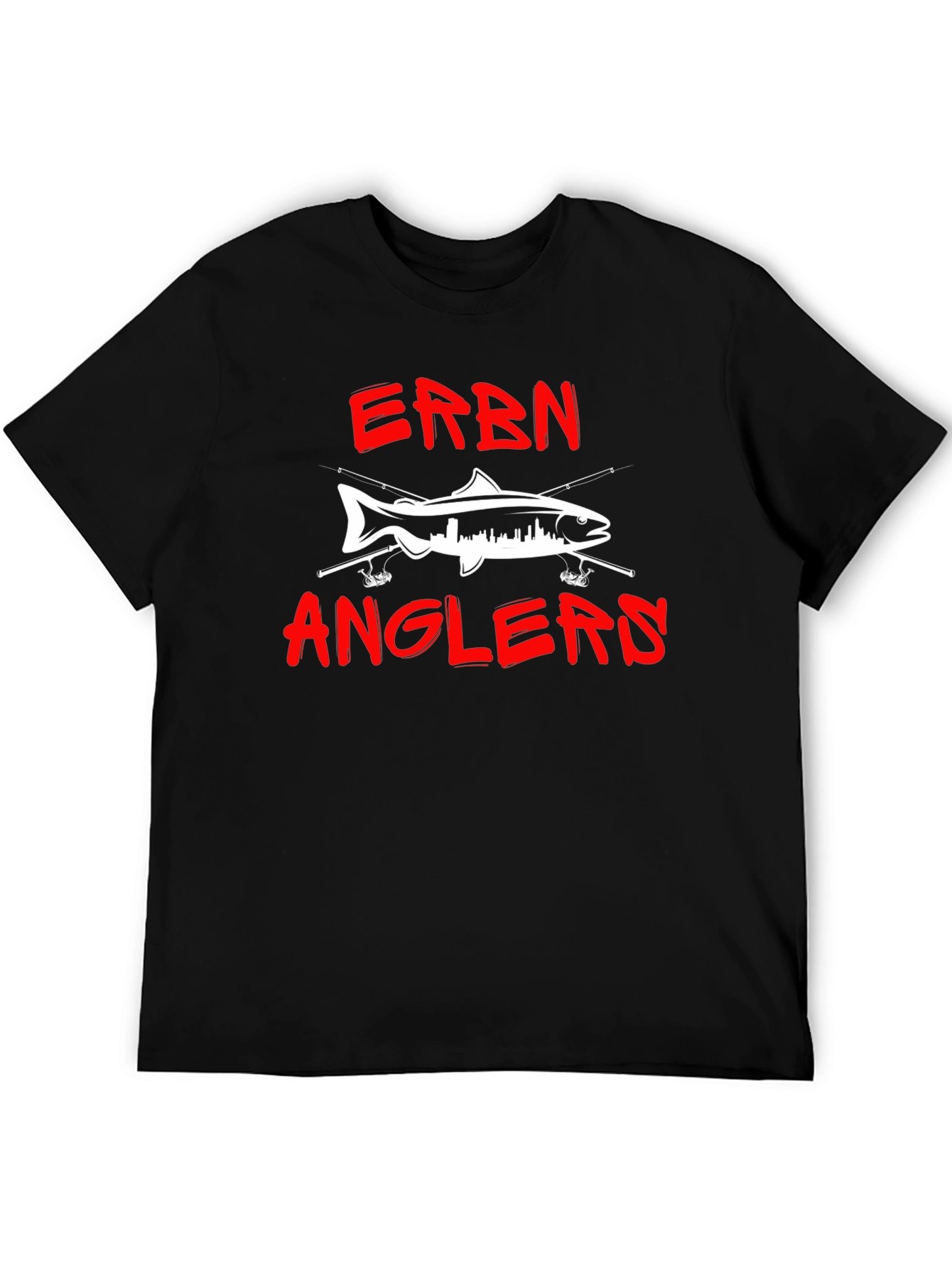 ERBN Anglers Fishing T-Shirt - Cityscape Fish Design
