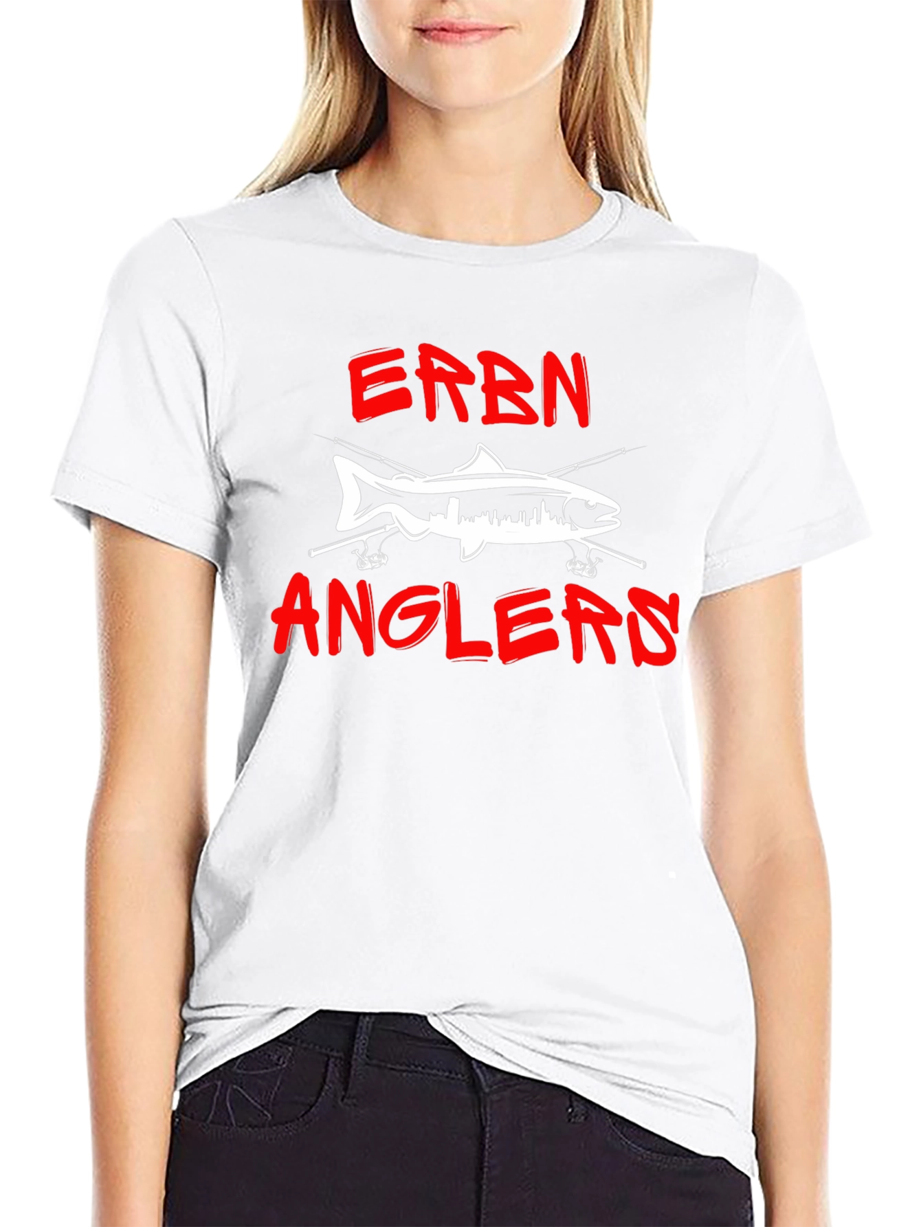 ERBN Anglers Fishing T-Shirt - Cityscape Fish Design