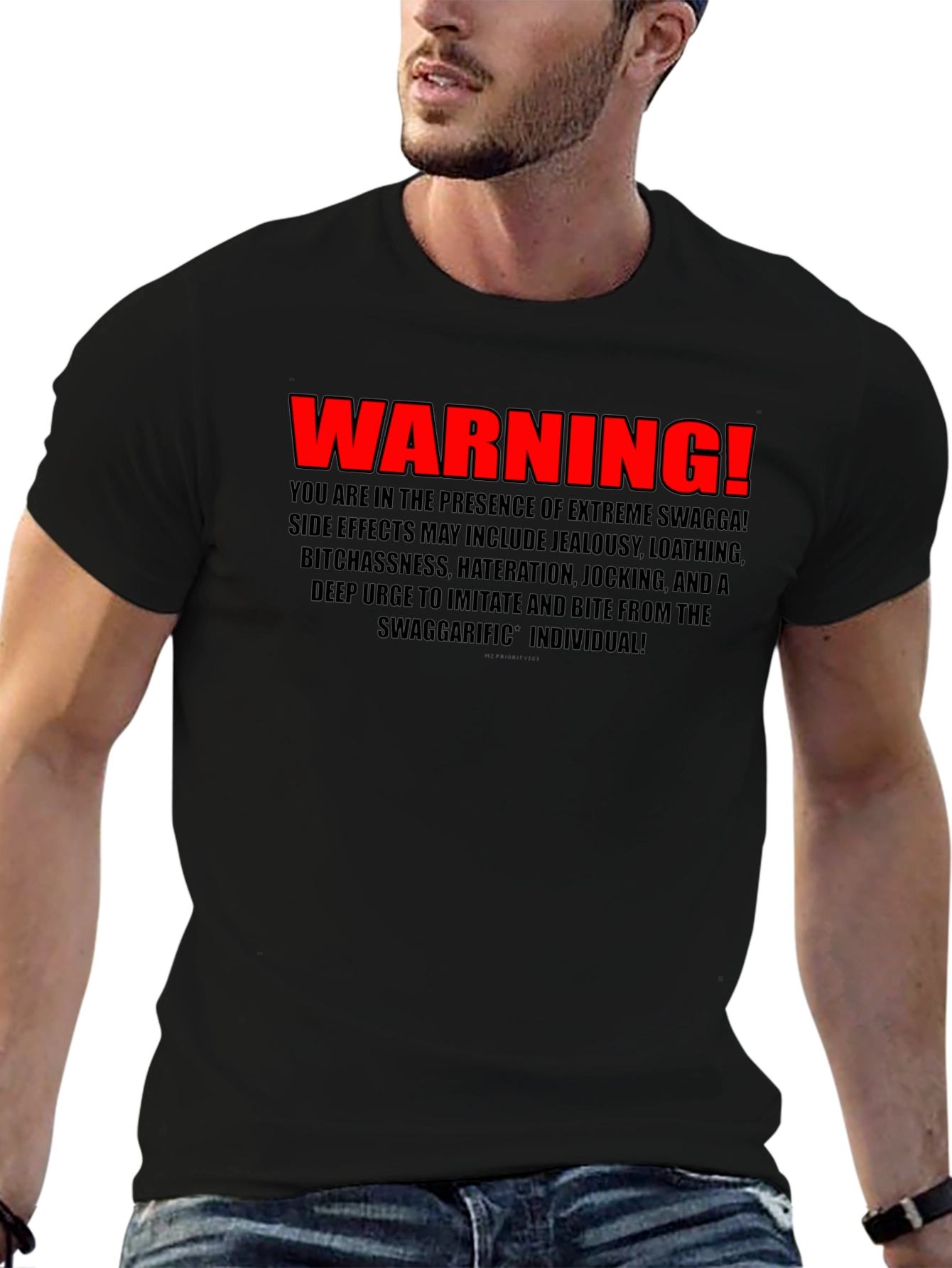 Warning! Extreme Swagga Black T-Shirt