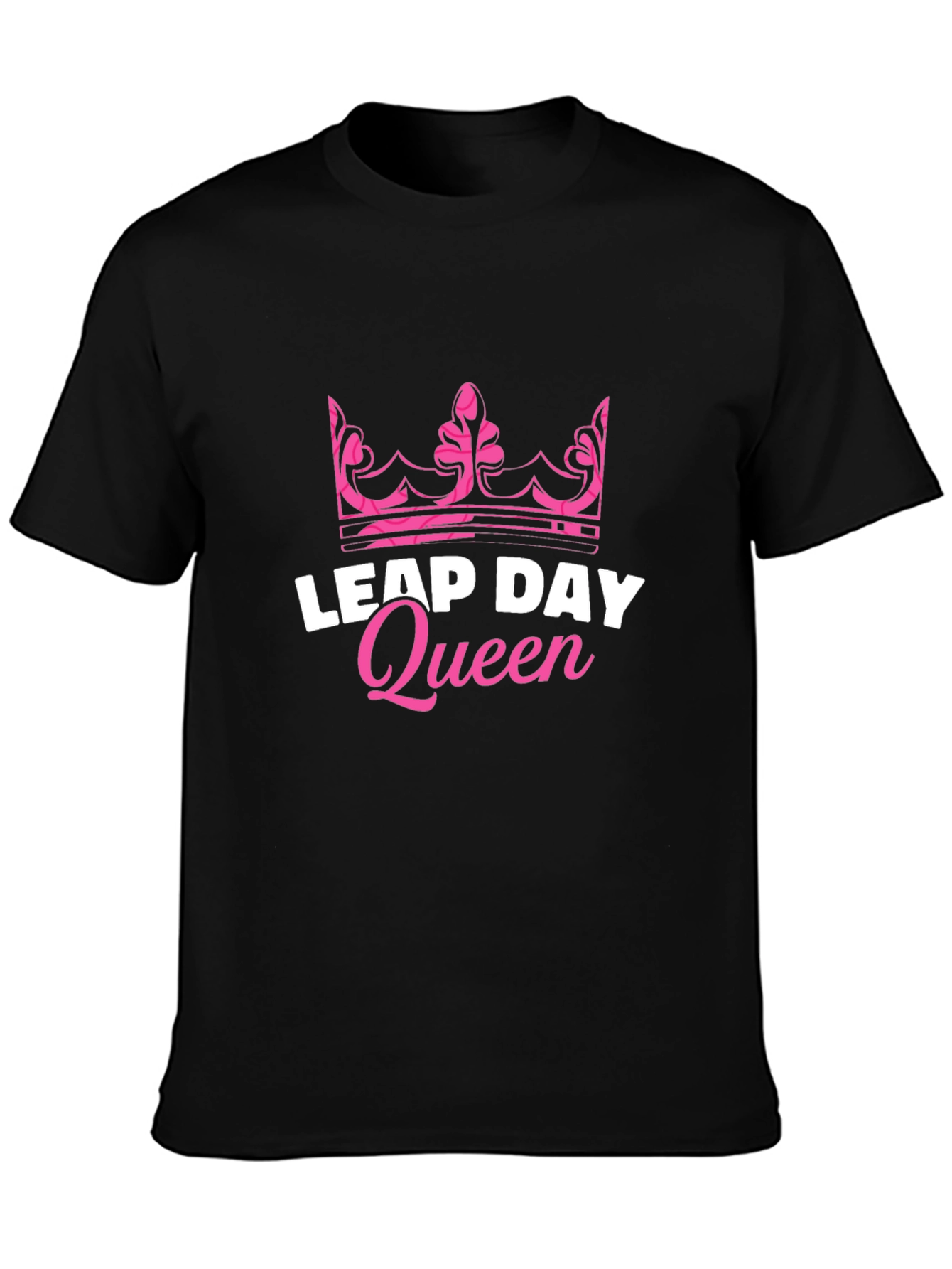 Leap Day Queen Black T-Shirt