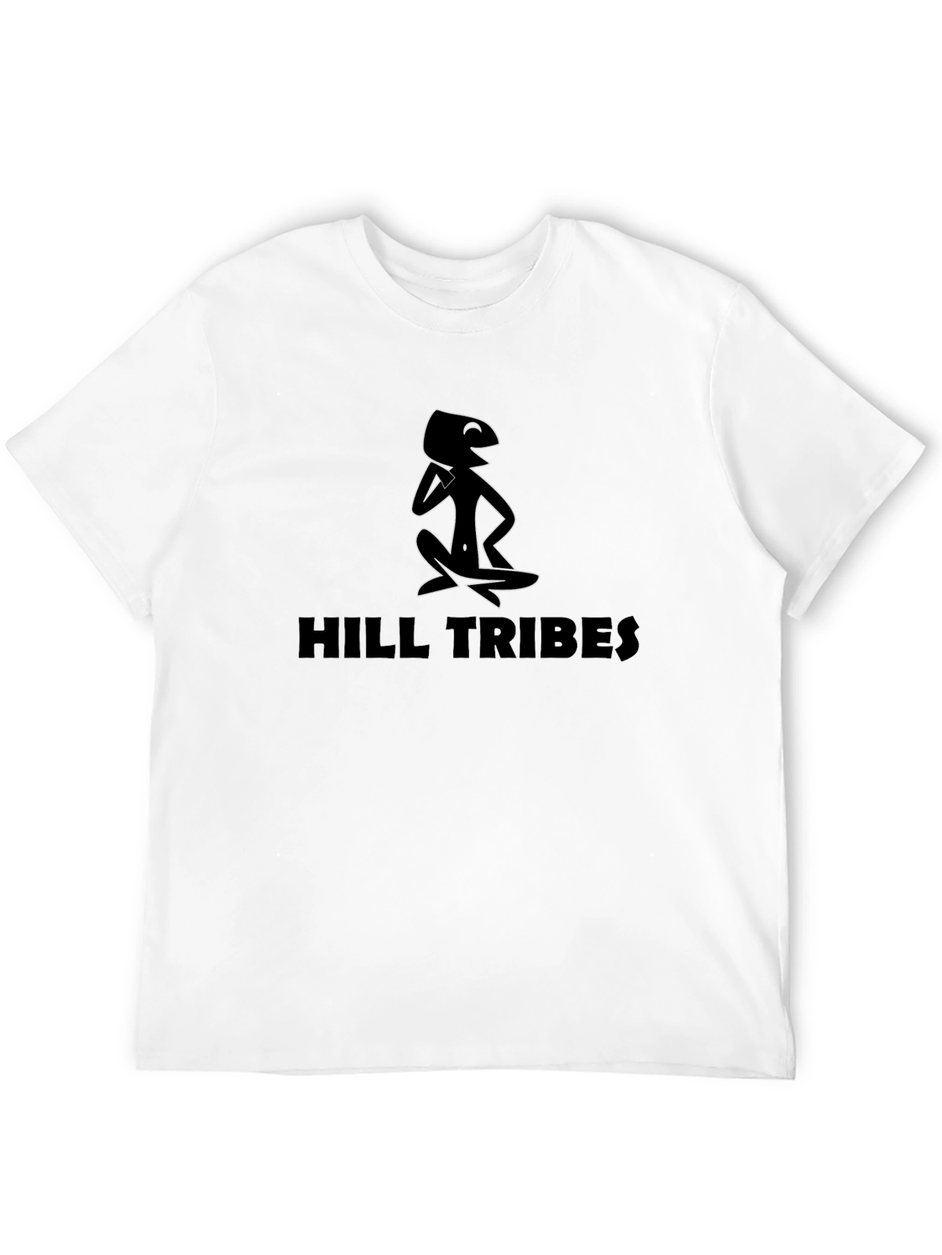 Hill Tribes Graphic Tee - Black Cotton T-Shirt