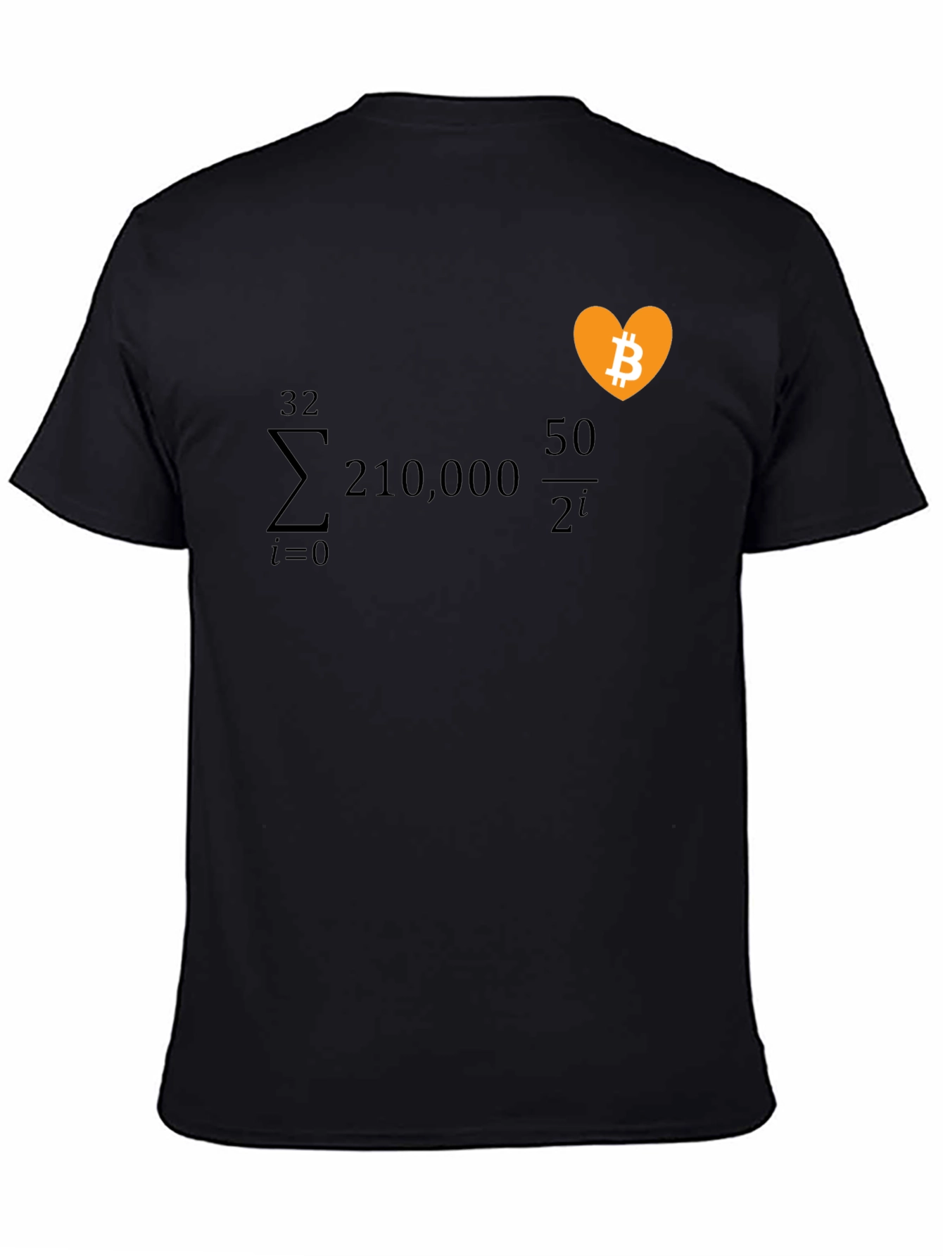 Bitcoin Math Equation Heart Graphic Tee