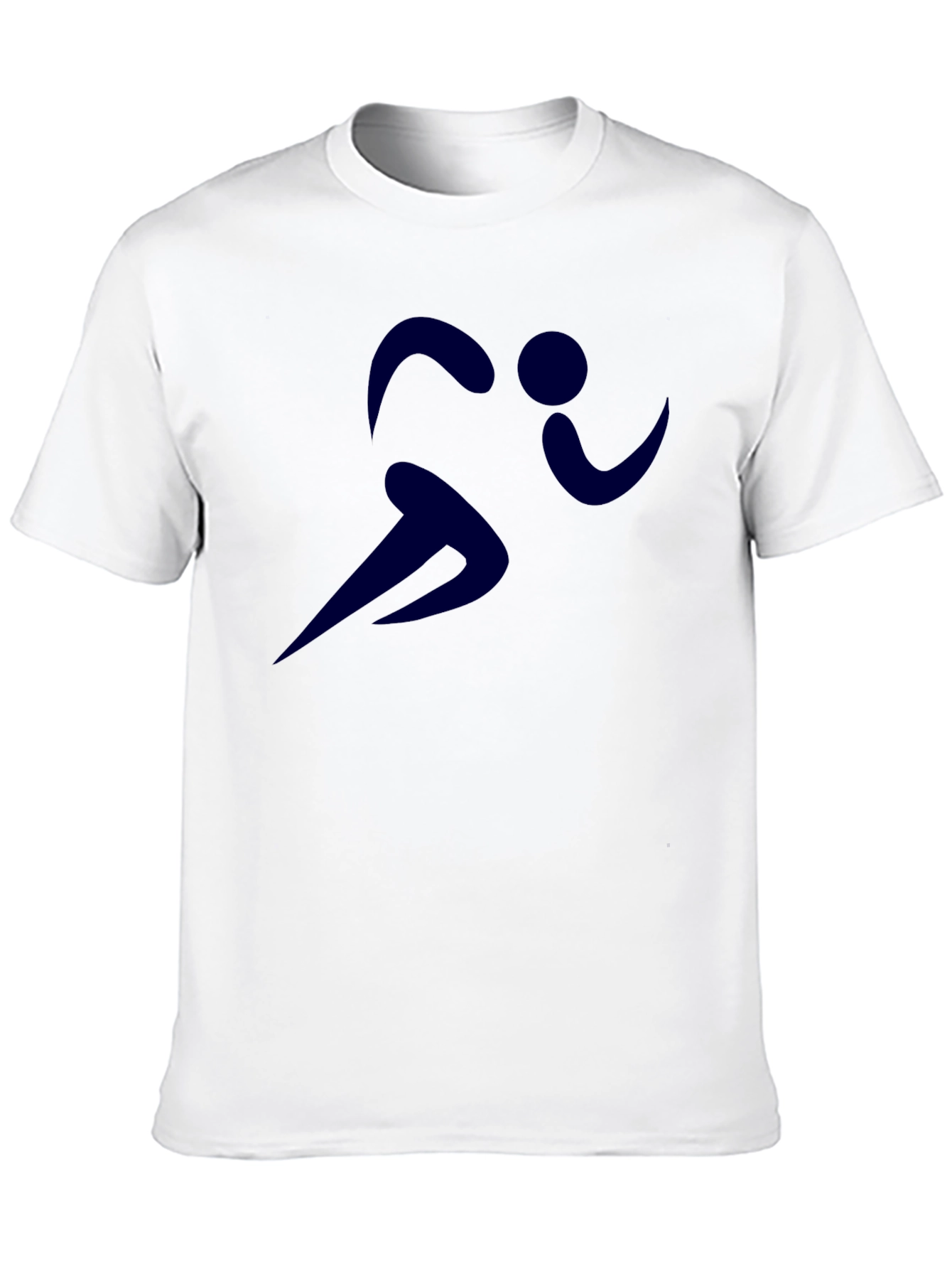 Mens Black Running Graphic Tee - Athletic Style