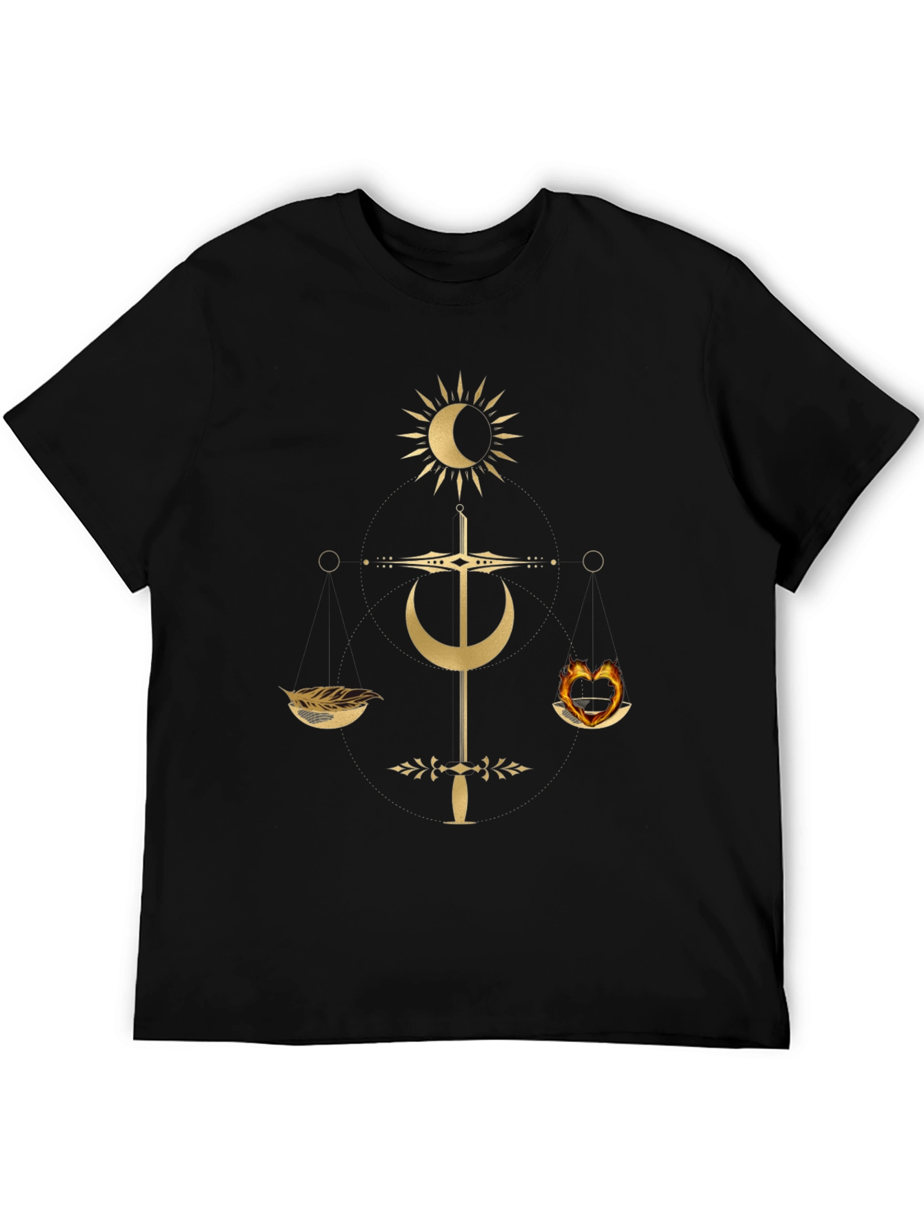 Occult Balance Graphic Tee - Trendy Mens T-Shirt