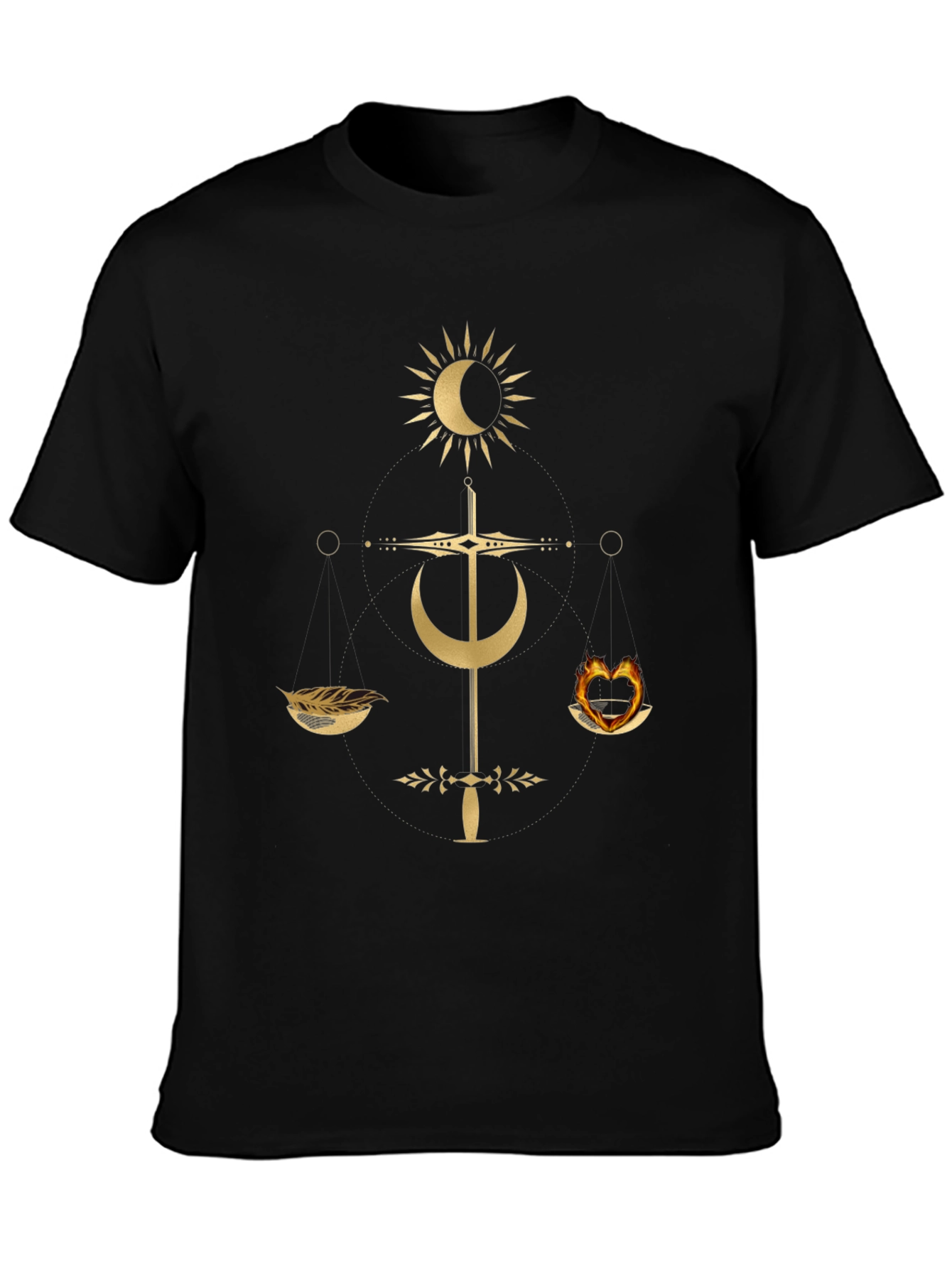 Occult Balance Graphic Tee - Trendy Mens T-Shirt