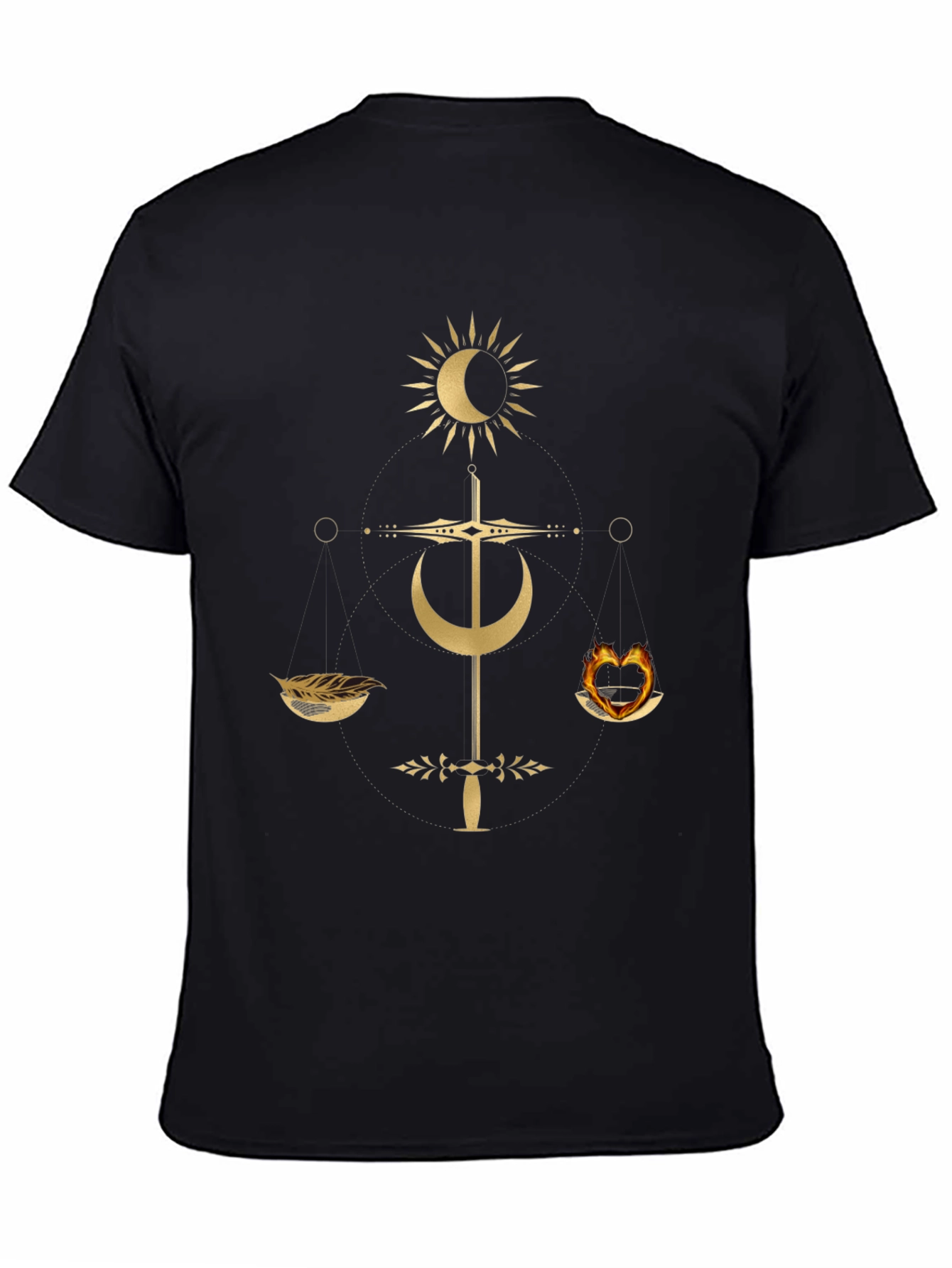 Occult Balance Graphic Tee - Trendy Mens T-Shirt