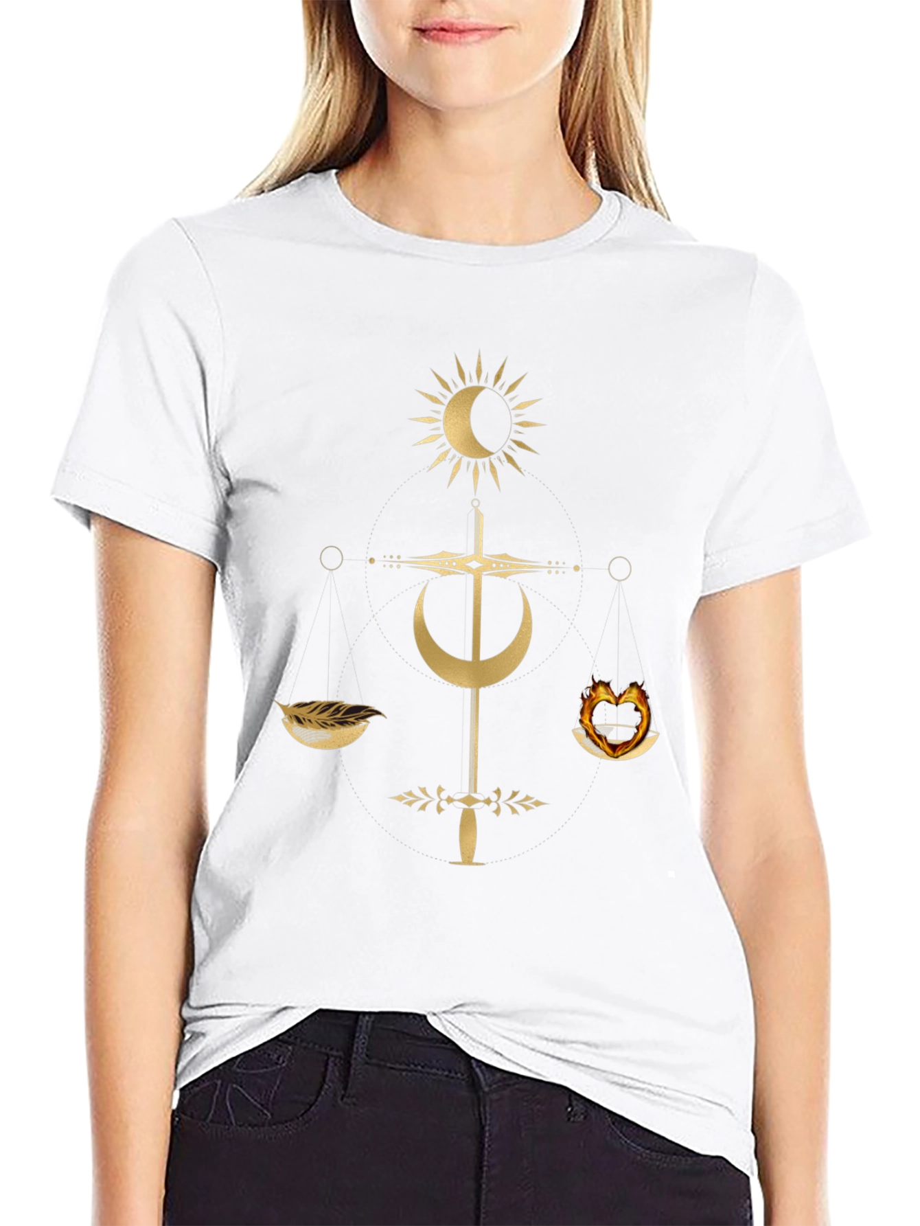 Occult Balance Graphic Tee - Trendy Mens T-Shirt