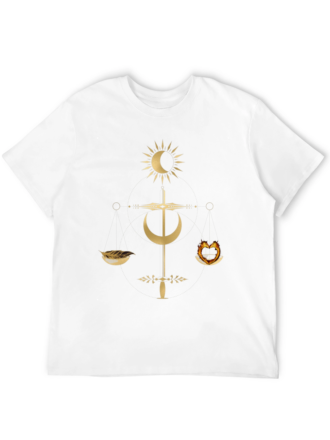 Occult Balance Graphic Tee - Trendy Mens T-Shirt