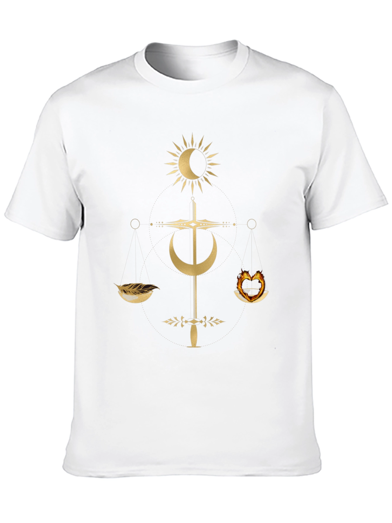 Occult Balance Graphic Tee - Trendy Mens T-Shirt