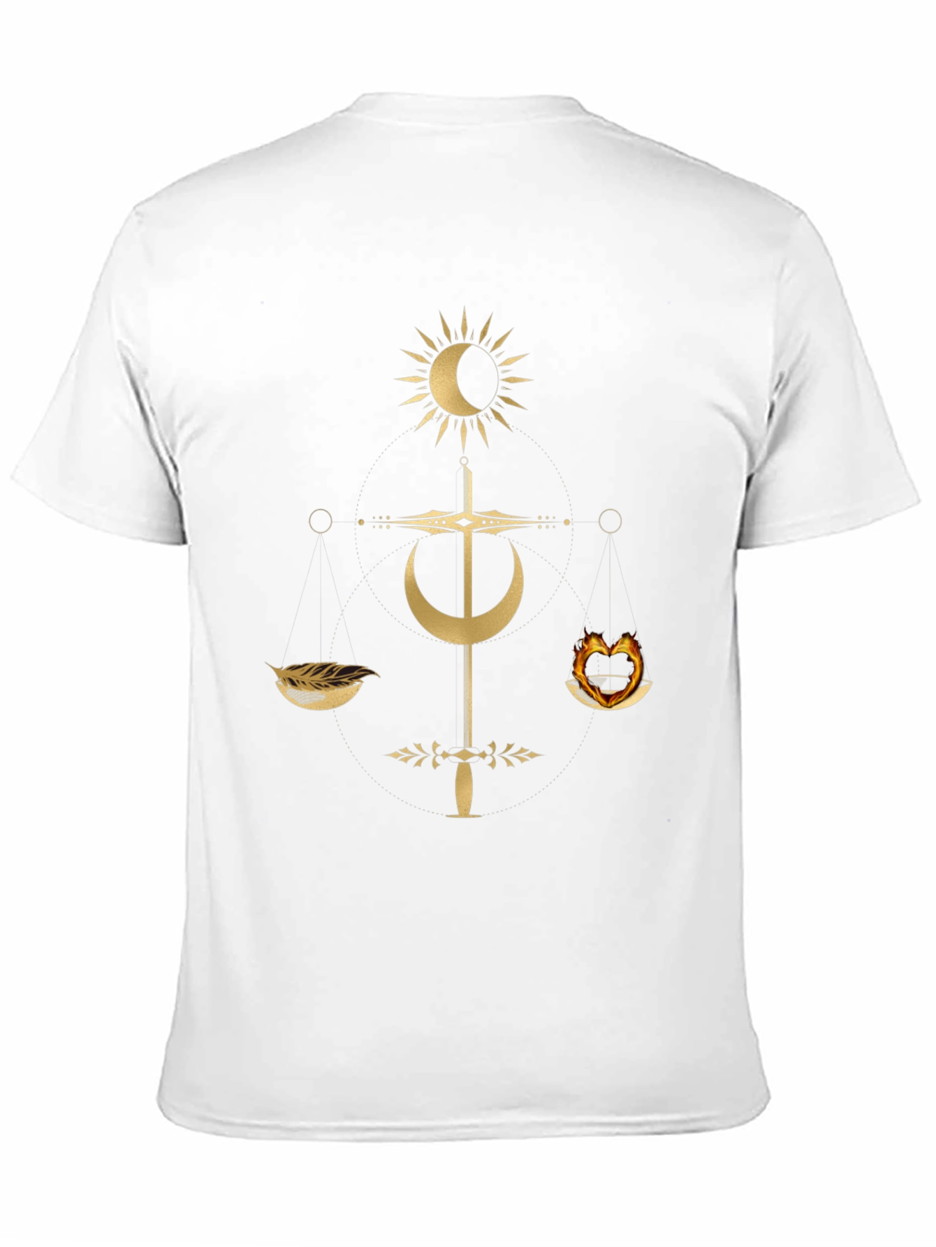 Occult Balance Graphic Tee - Trendy Mens T-Shirt