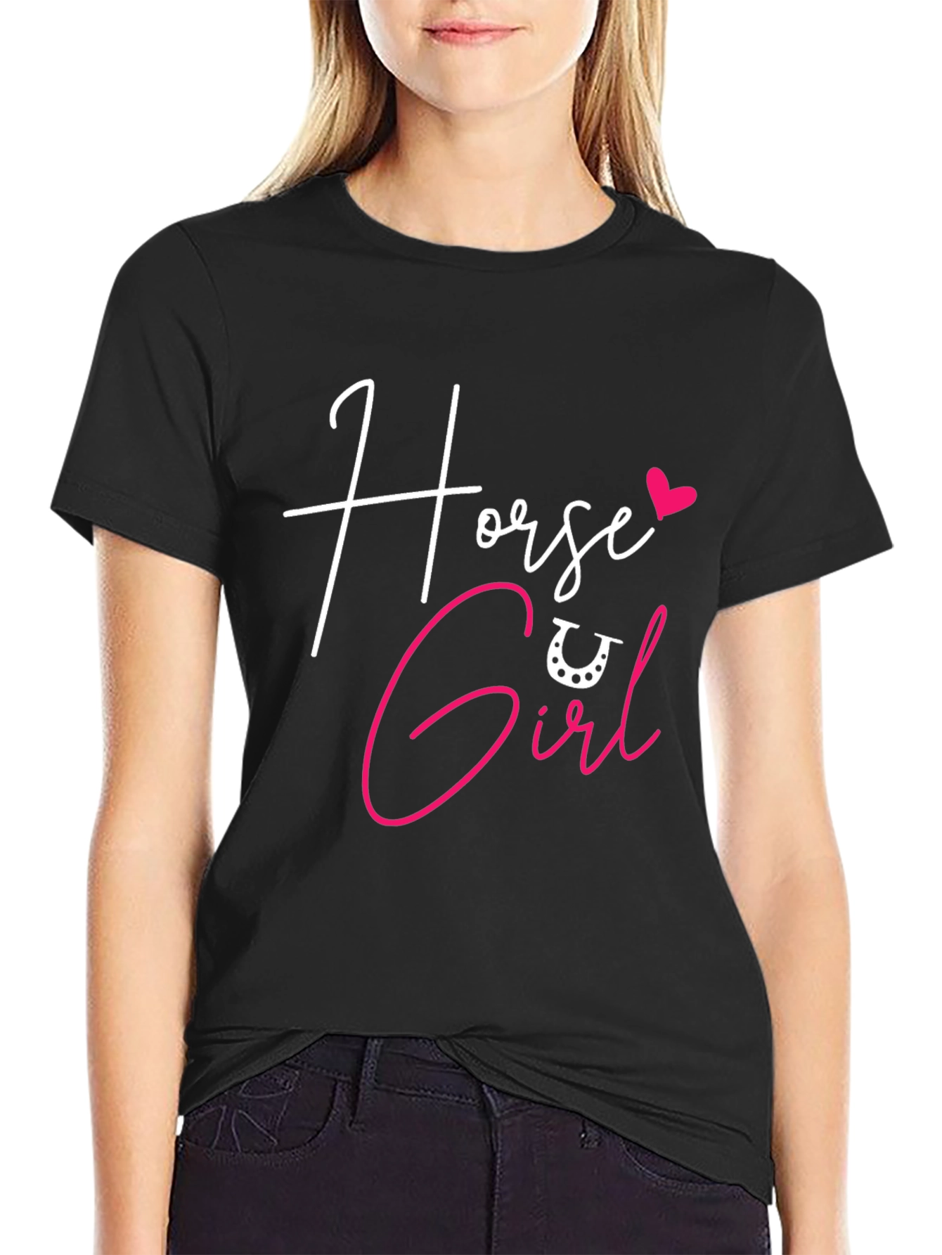 Horse Girl Graphic Tee - Equestrian Lover Shirt