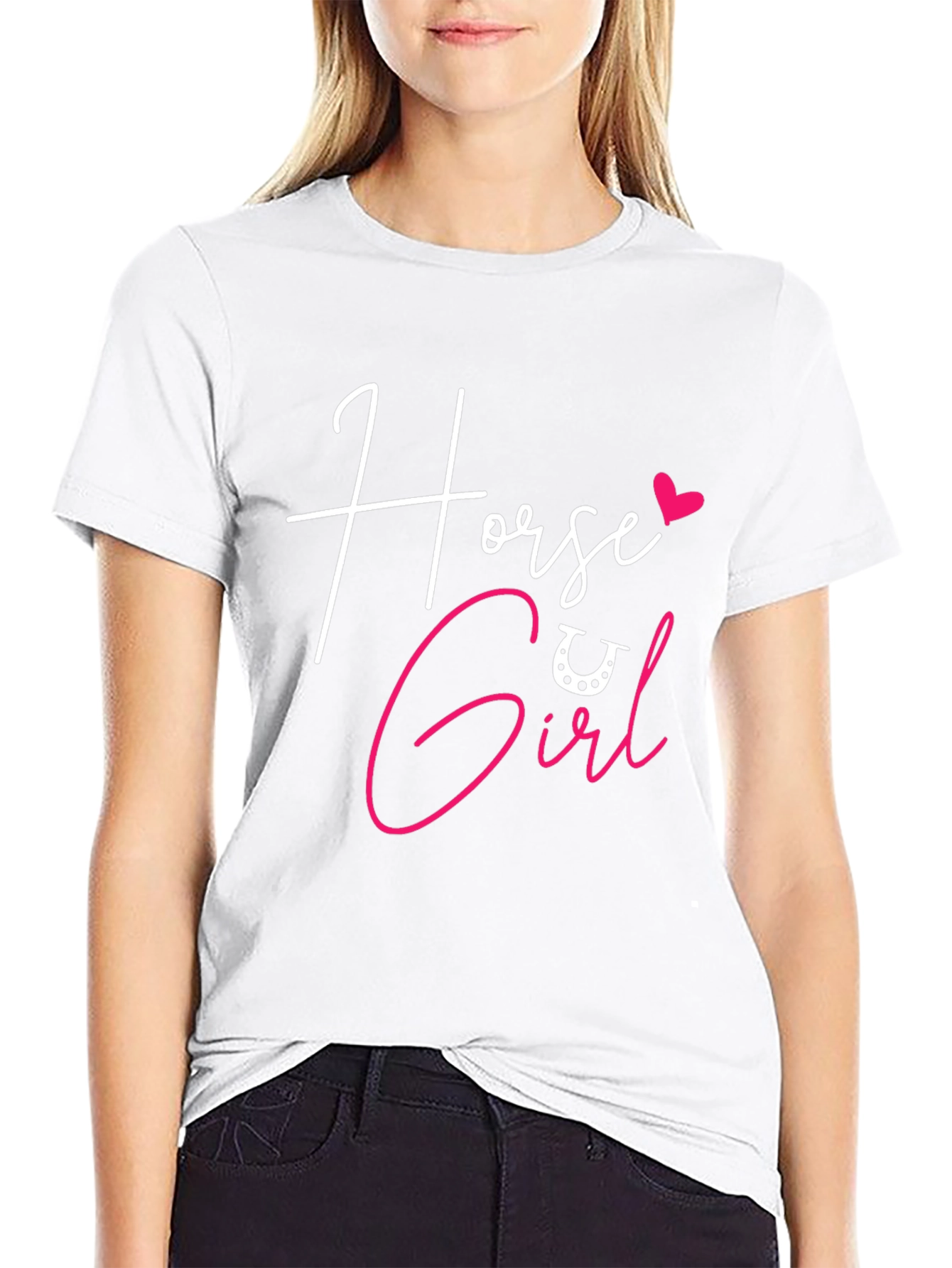 Horse Girl Graphic Tee - Equestrian Lover Shirt