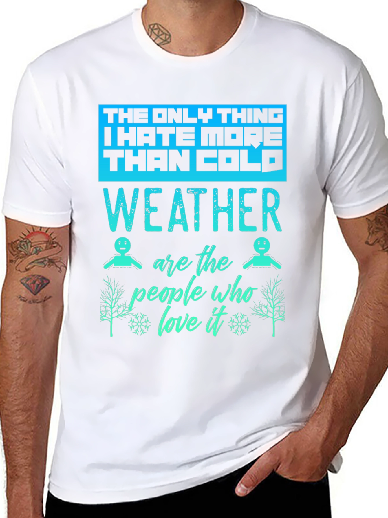 Funny Weather Hater Graphic T-Shirt