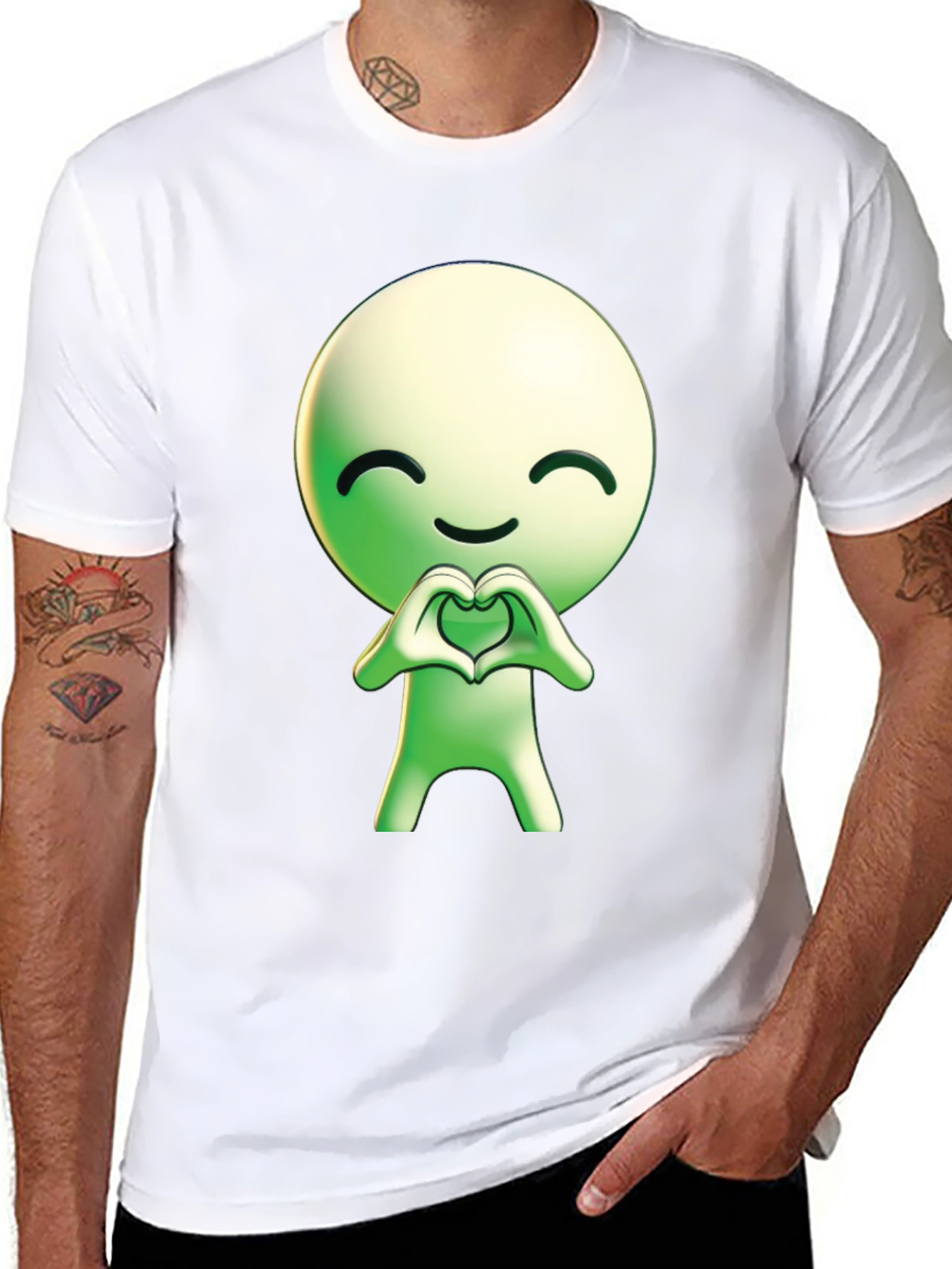 Cute Love T-Shirt - Heart Hands Graphic Tee