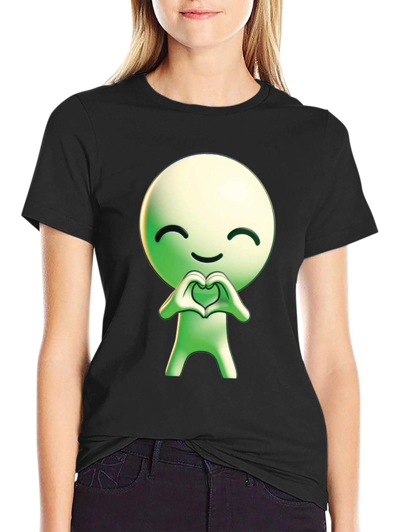 Cute Love T-Shirt - Heart Hands Graphic Tee