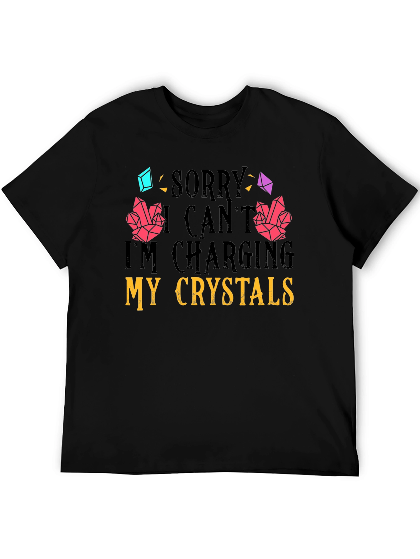 Charging Crystals Graphic T-Shirt