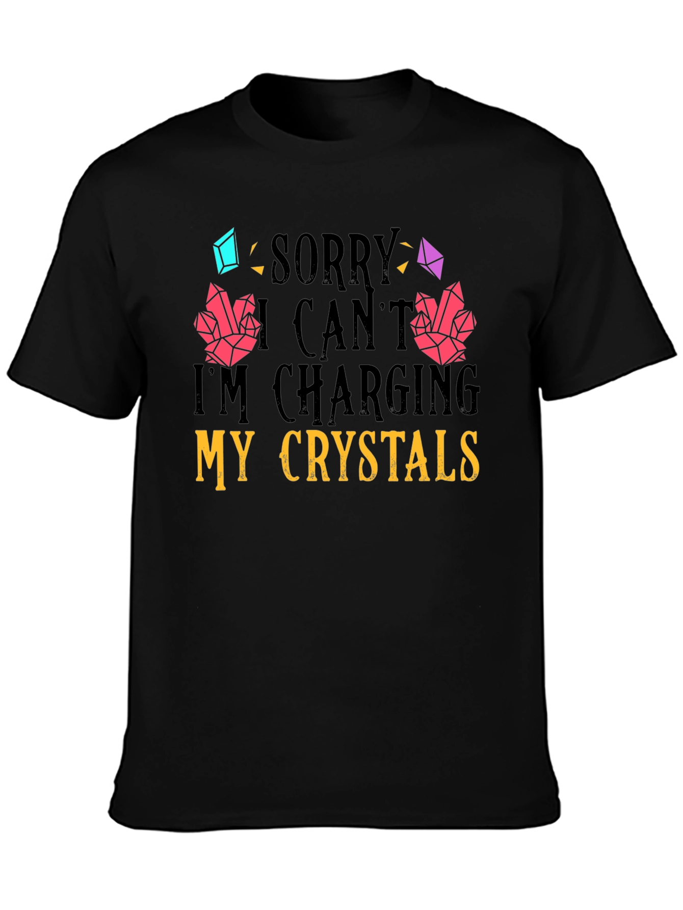 Charging Crystals Graphic T-Shirt