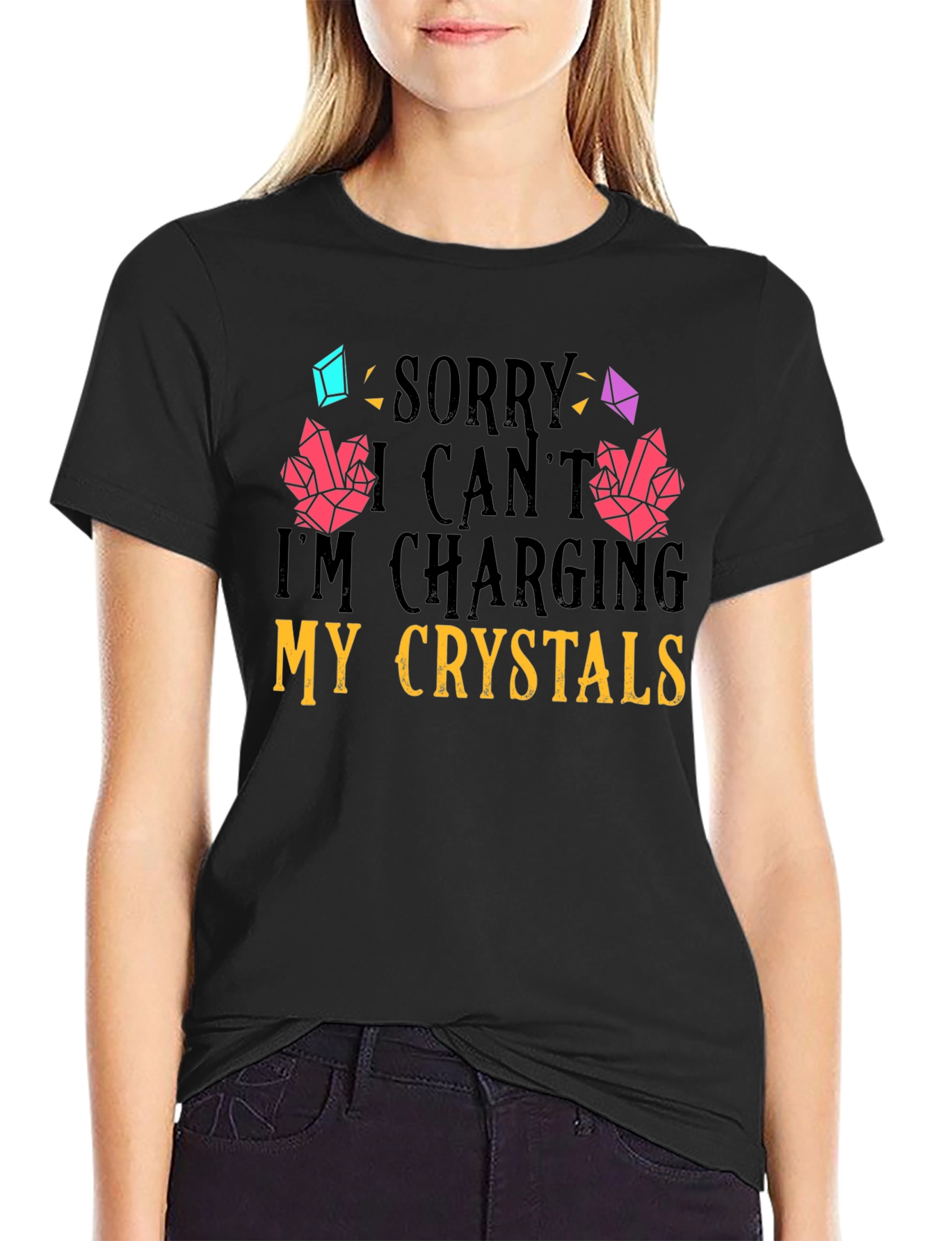 Charging Crystals Graphic T-Shirt
