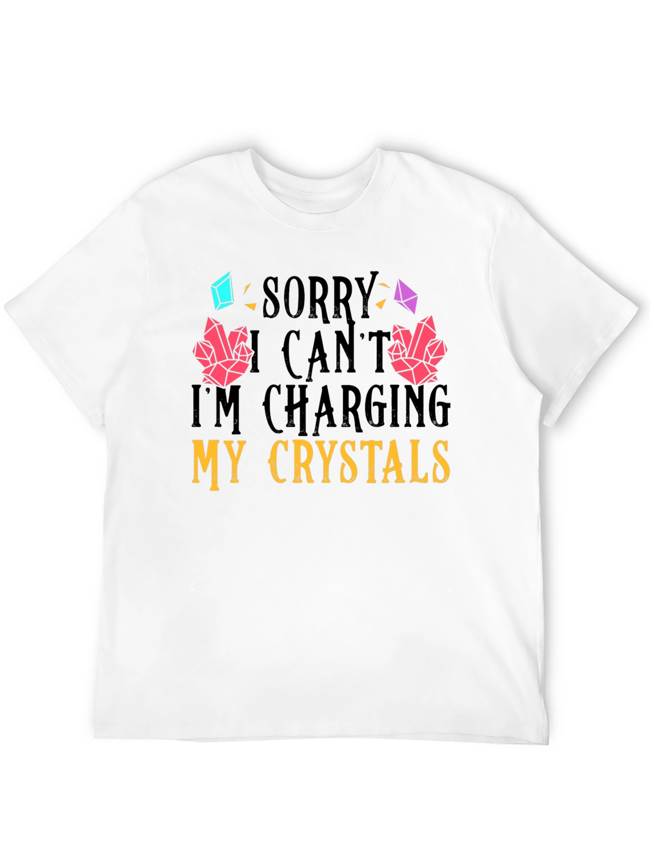 Charging Crystals Graphic T-Shirt