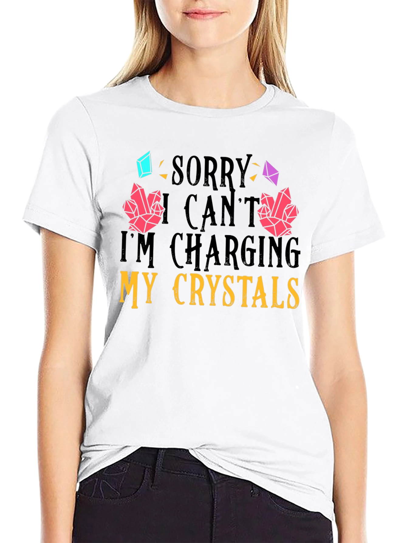 Charging Crystals Graphic T-Shirt