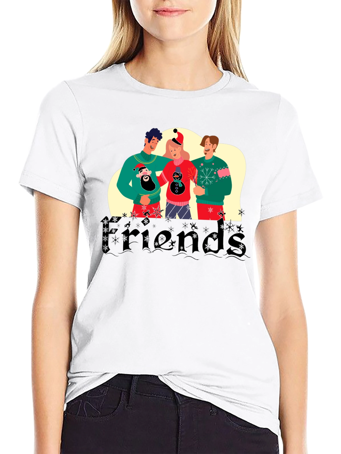 Festive Friends Holiday Graphic Tee