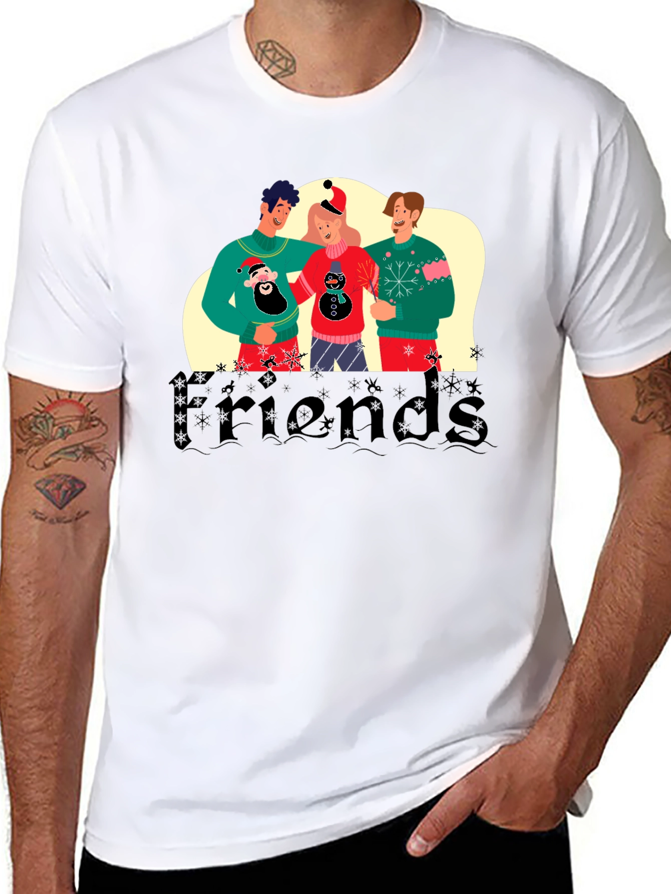 Festive Friends Holiday Graphic Tee