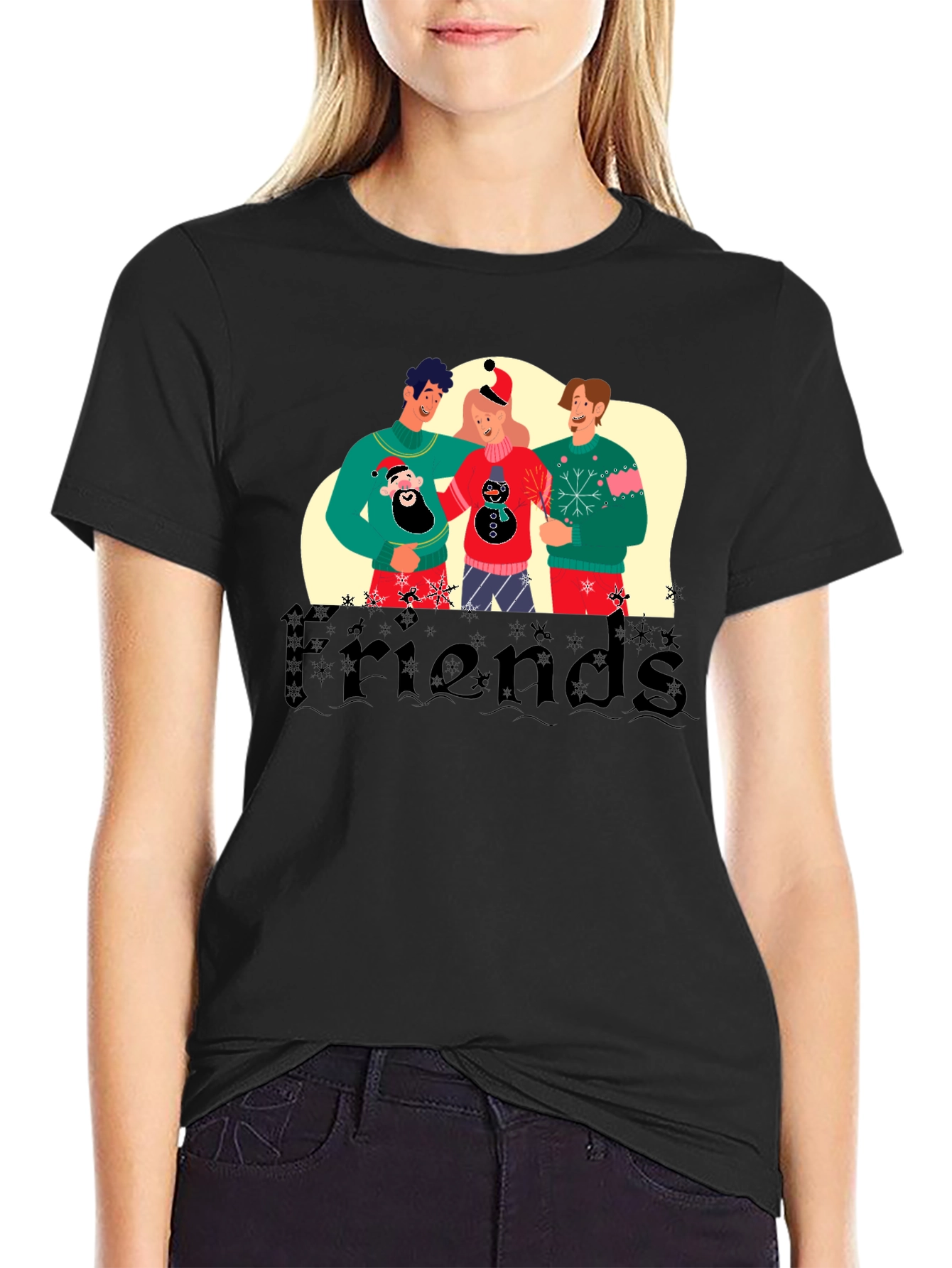 Festive Friends Holiday Graphic Tee