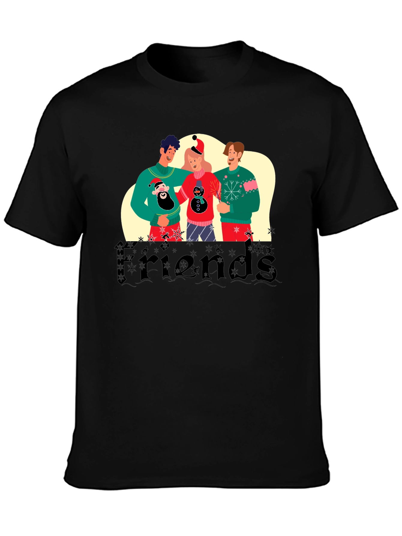 Festive Friends Holiday Graphic Tee