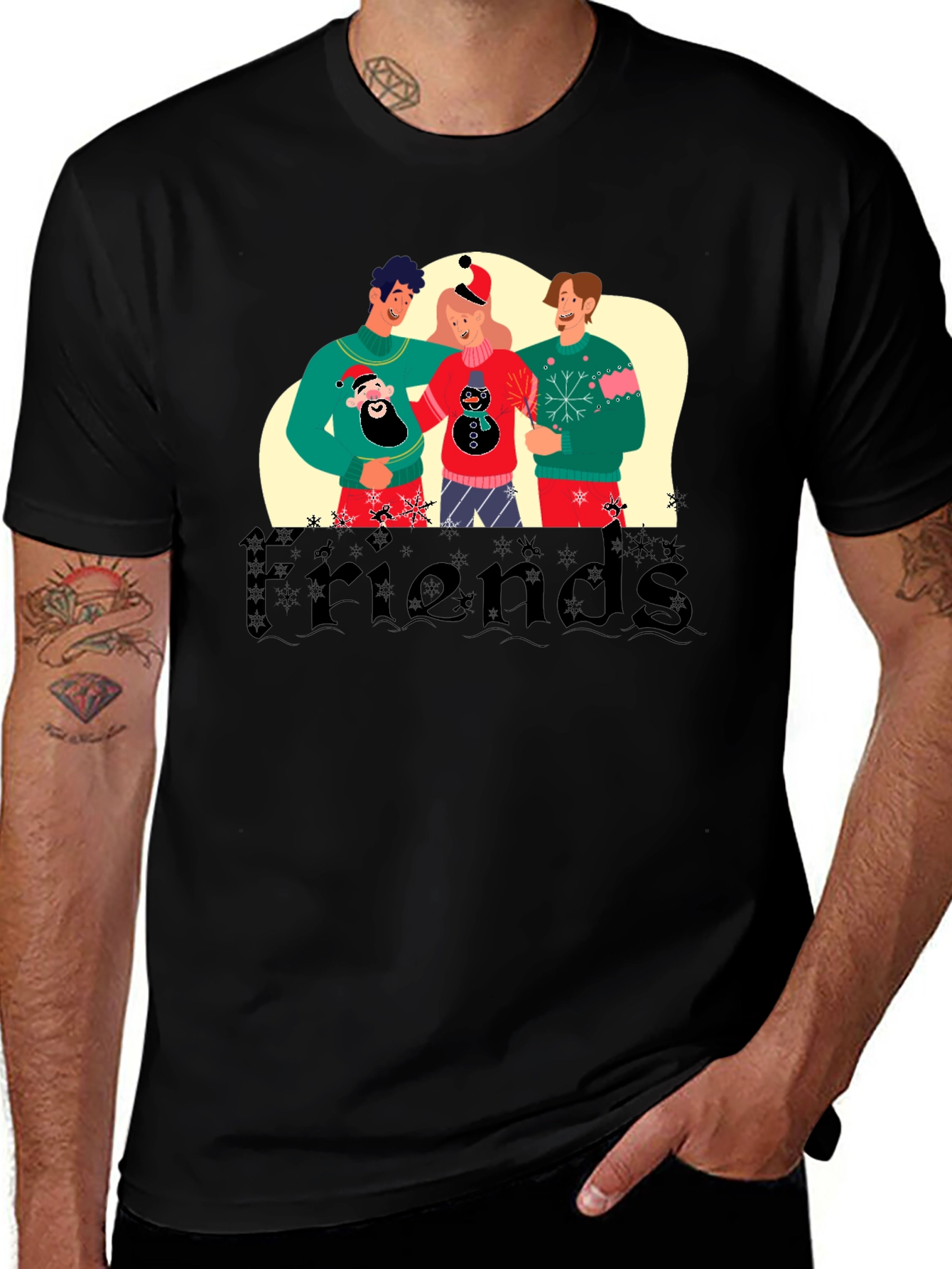 Festive Friends Holiday Graphic Tee
