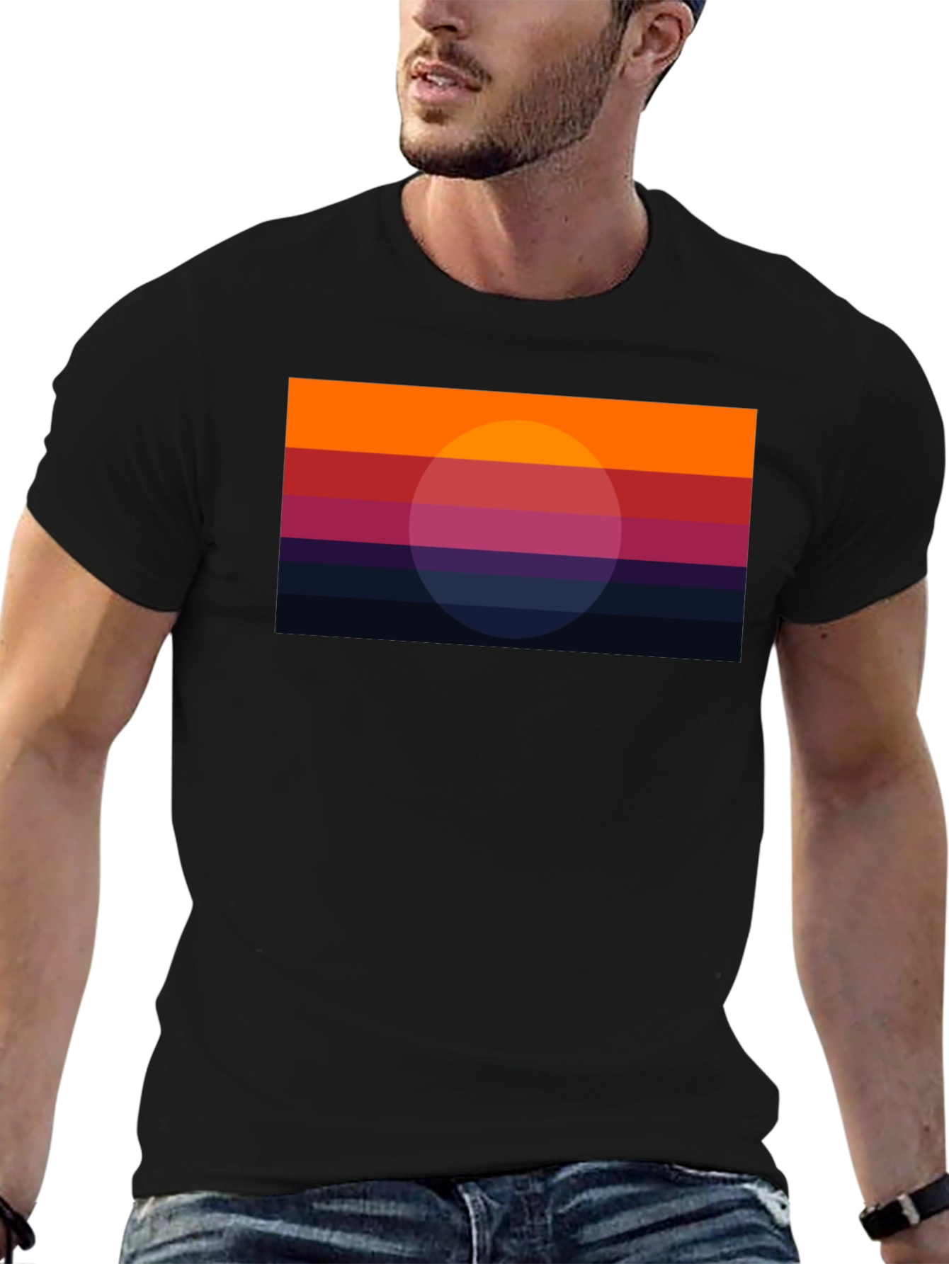 Retro Sunset Graphic Tee - Stylish & Unique Design