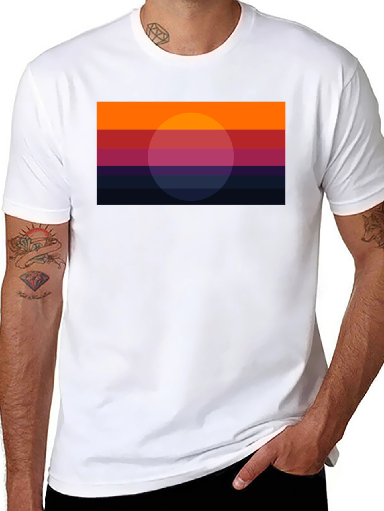 Retro Sunset Graphic Tee - Stylish & Unique Design