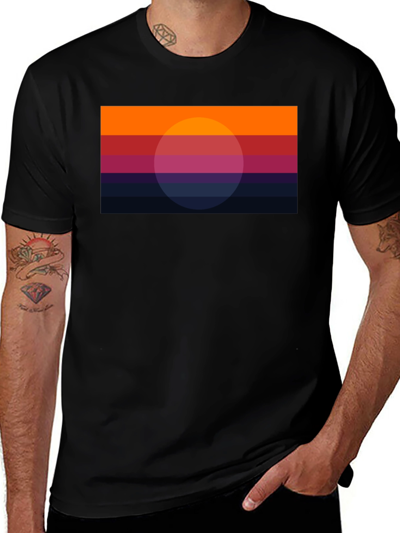Retro Sunset Graphic Tee - Stylish & Unique Design