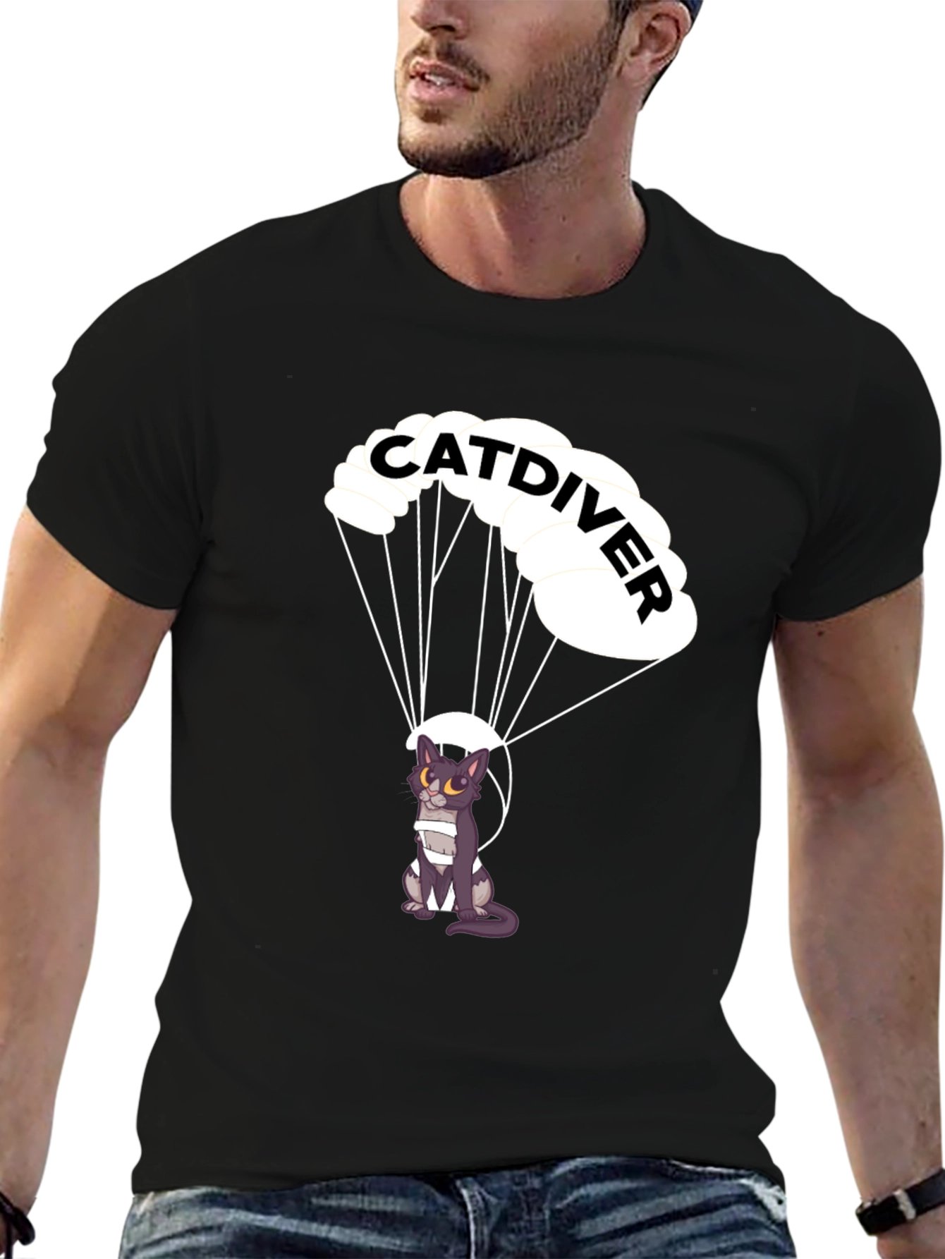 Catdiver Graphic T-Shirt