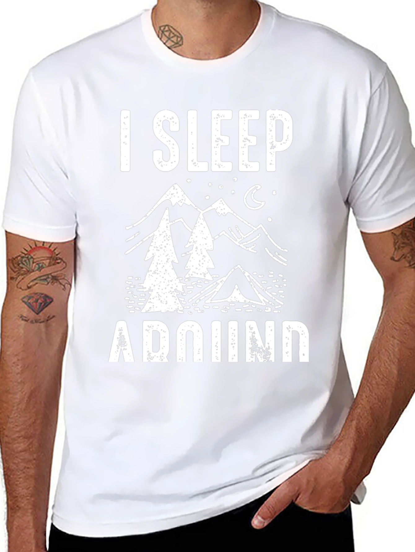 I Sleep Around Camping Graphic Tee