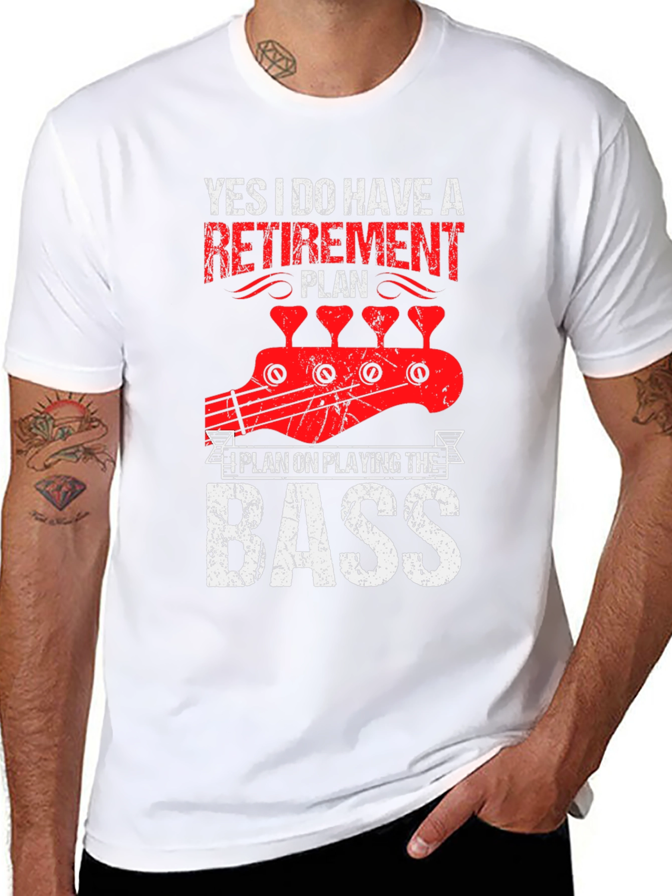 Retirement Plan Bass Guitar T-Shirt