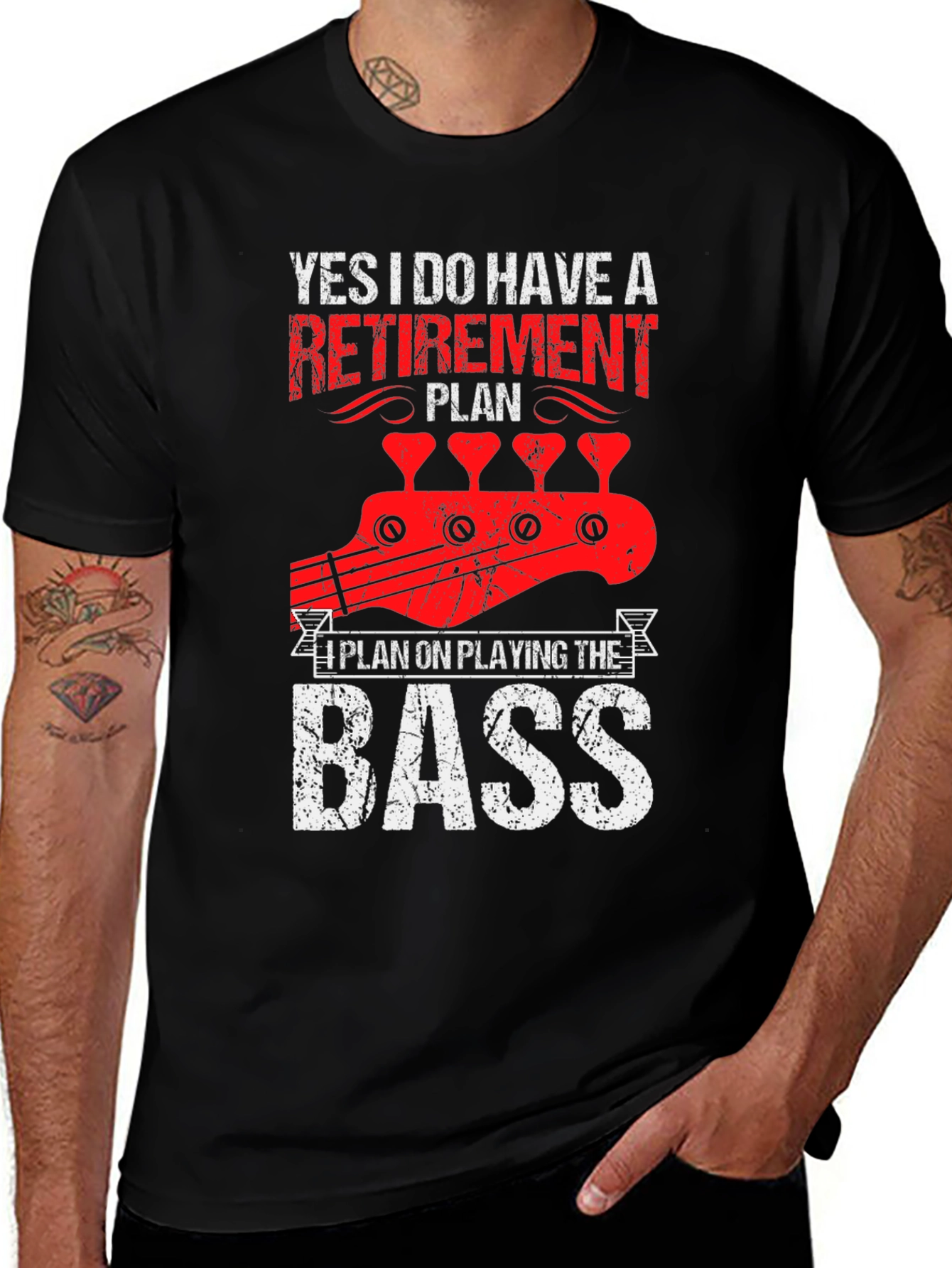 Retirement Plan Bass Guitar T-Shirt