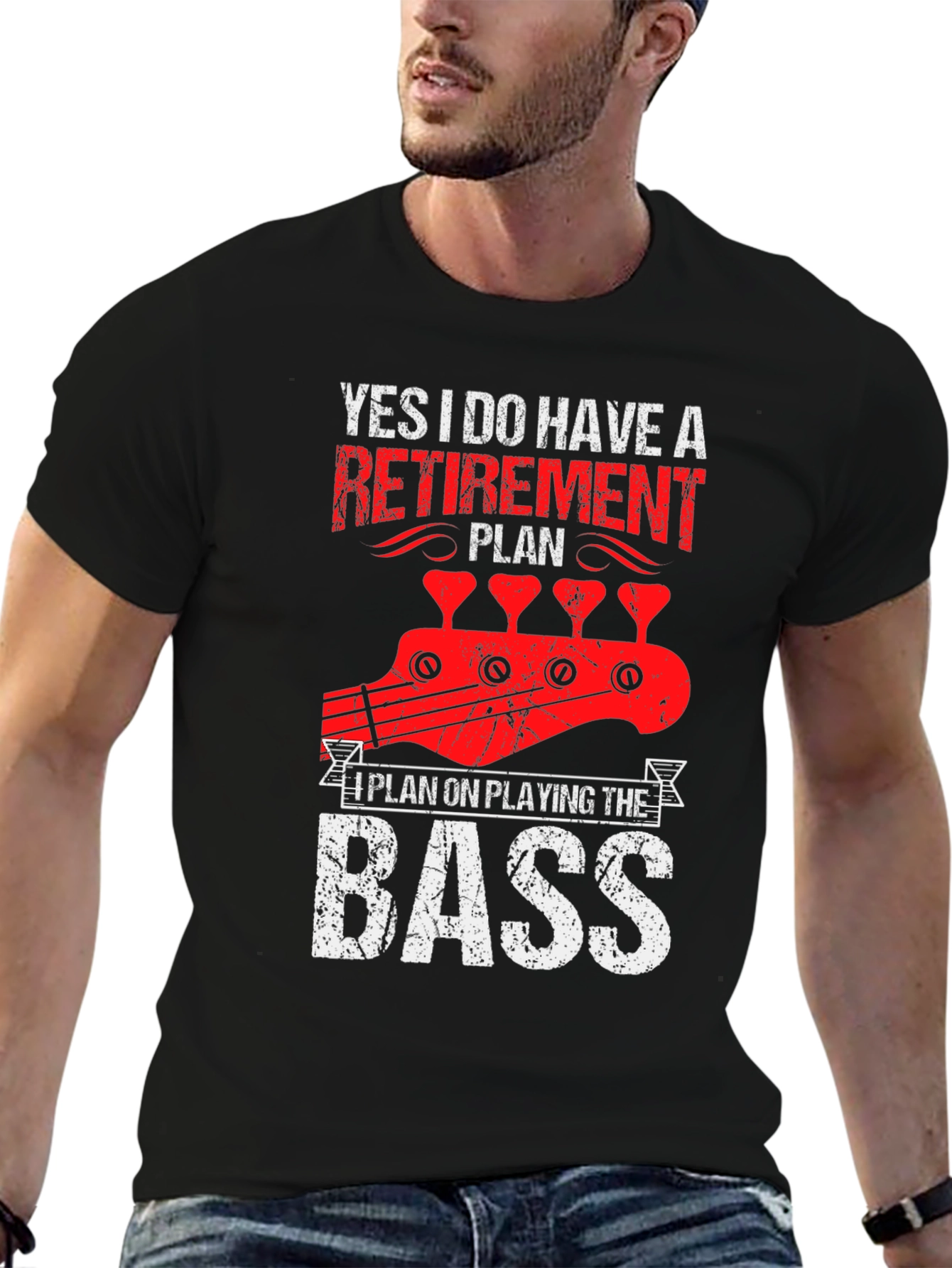 Retirement Plan Bass Guitar T-Shirt