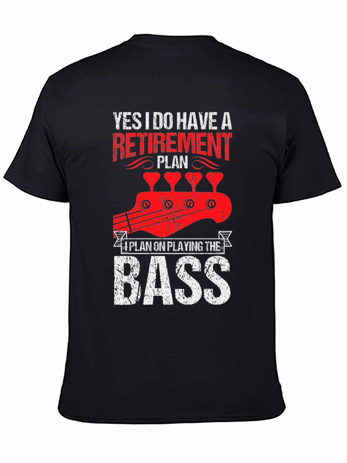 Retirement Plan Bass Guitar T-Shirt