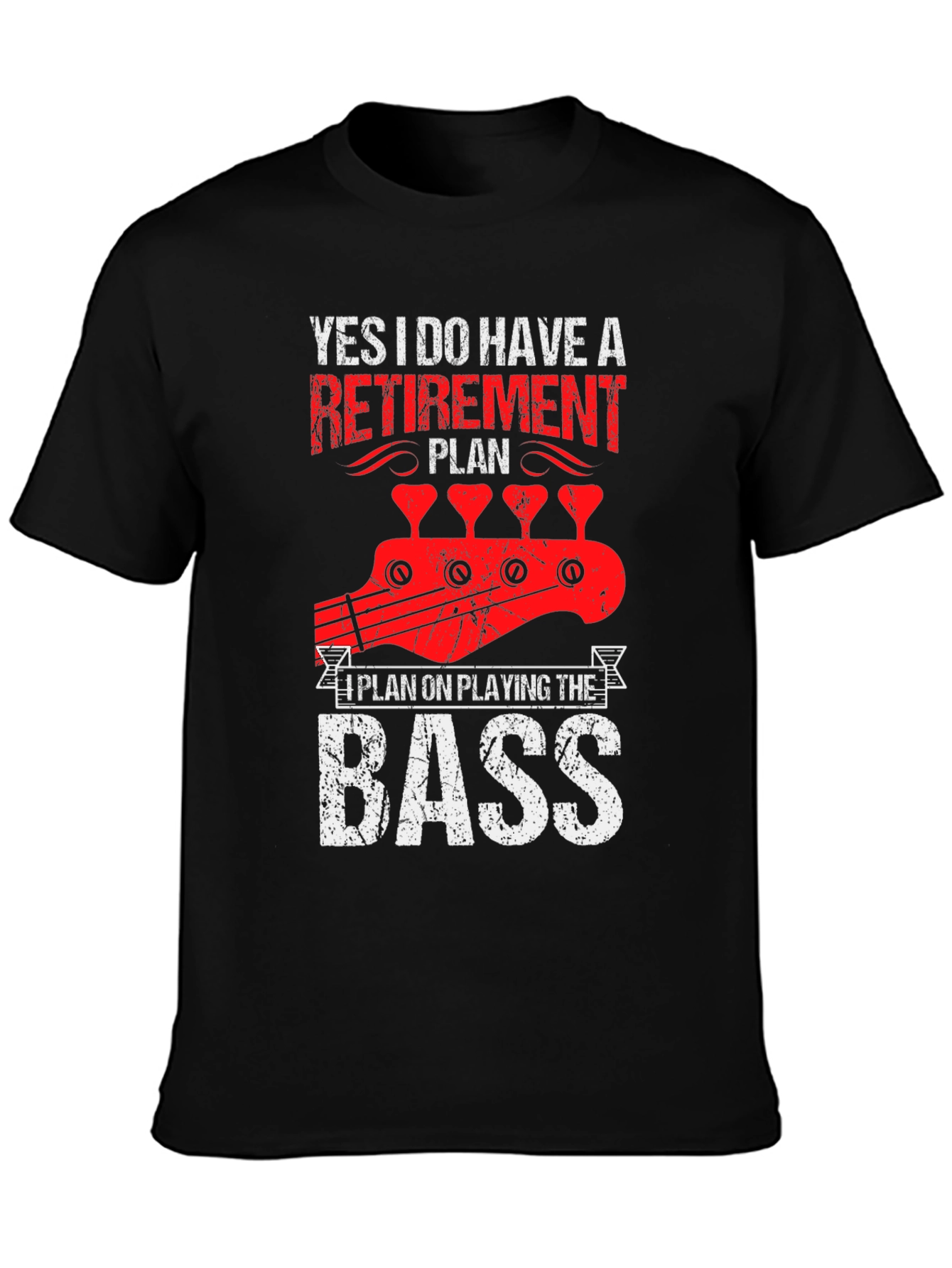 Retirement Plan Bass Guitar T-Shirt