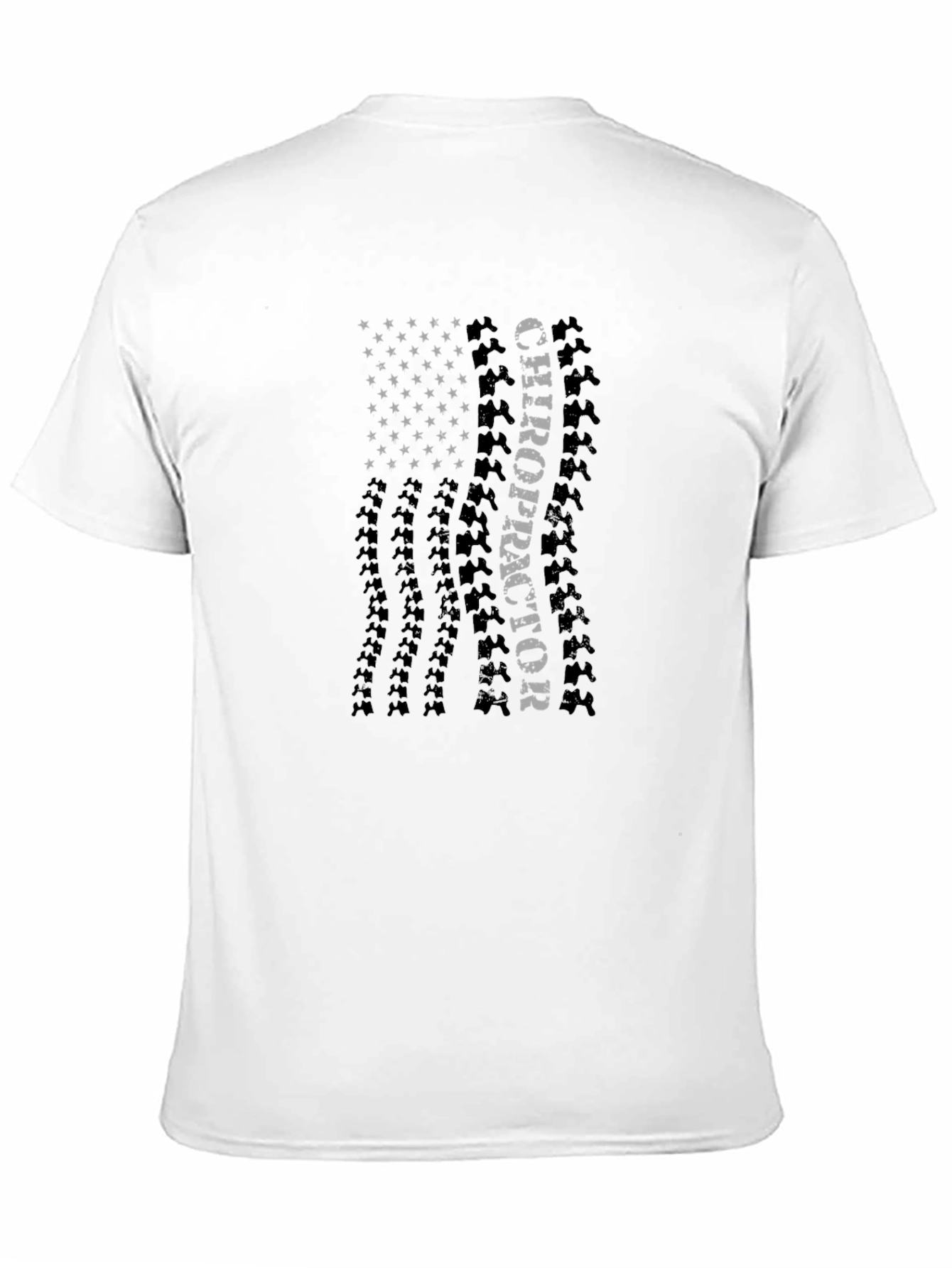 Chiropractor American Flag Graphic T-Shirt