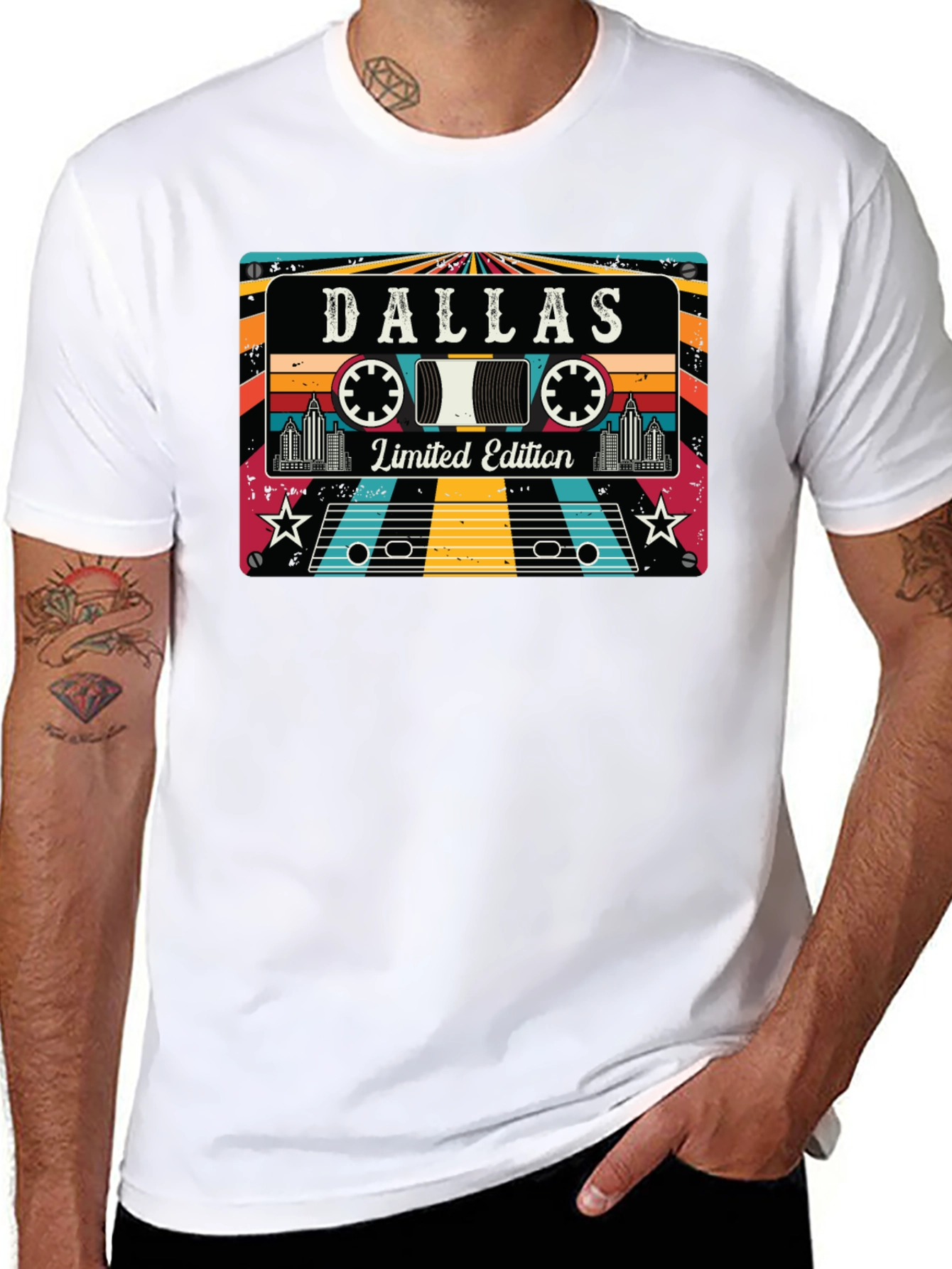 Dallas Limited Edition Retro Cassette T-Shirt