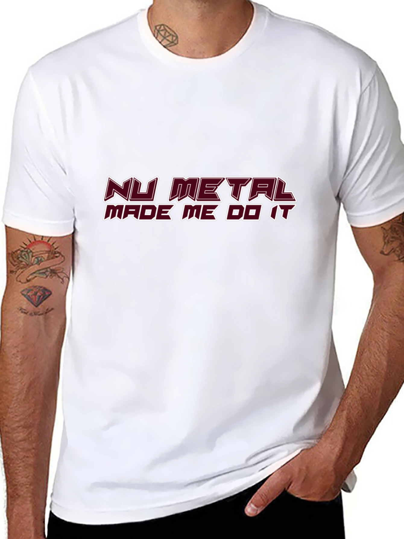 Nu Metal Made Me Do It Black T-Shirt