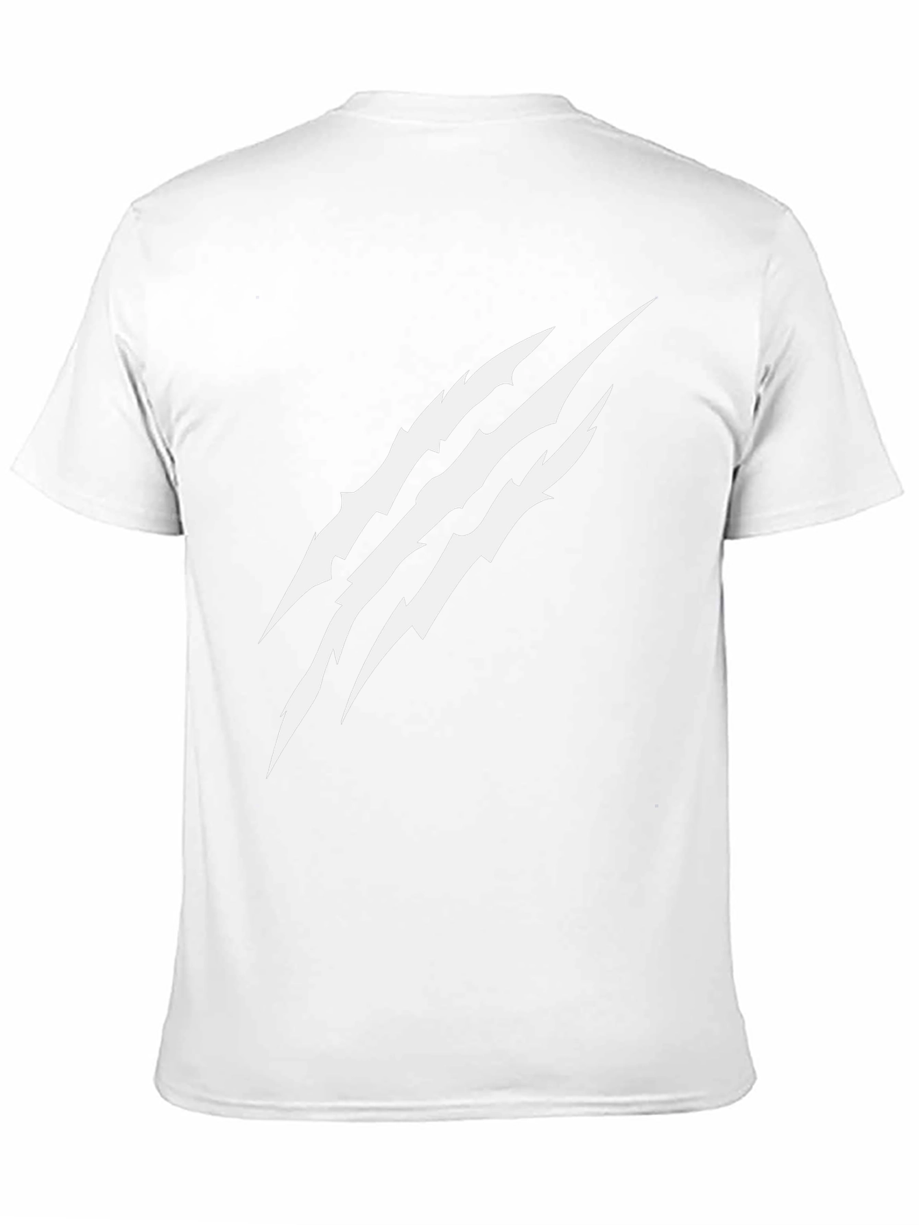 Claw Mark Graphic Print Black T-Shirt