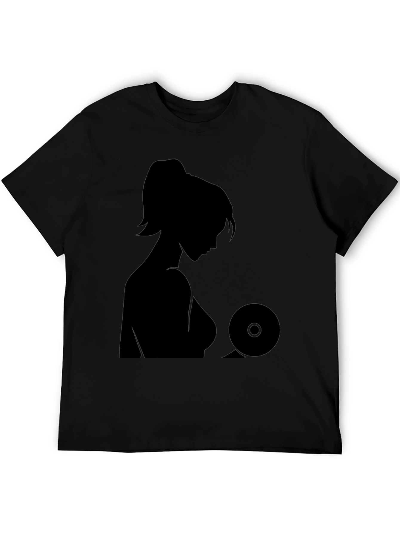 Silhouette Graphic Black T-Shirt - Unisex Design