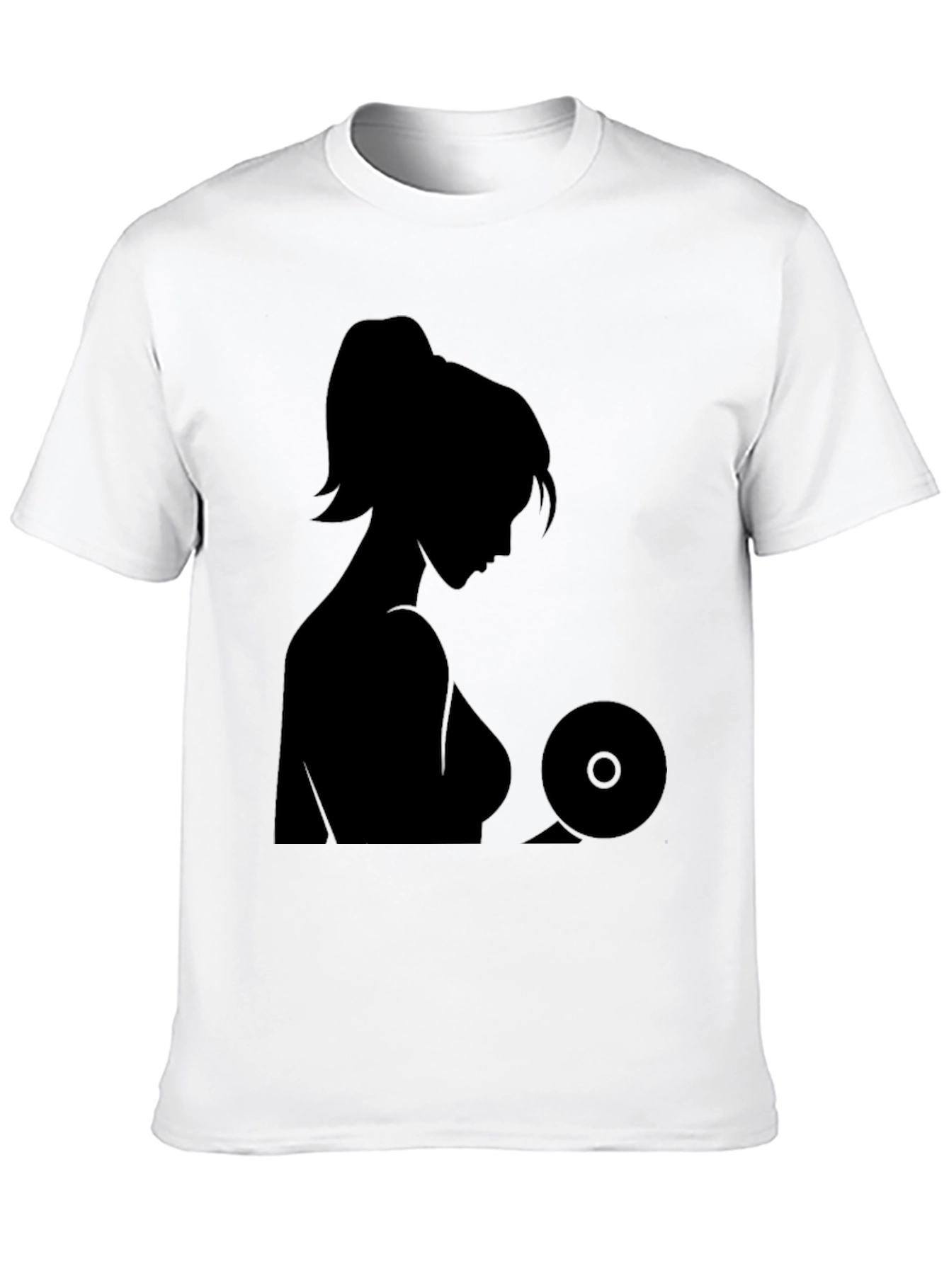 Silhouette Graphic Black T-Shirt - Unisex Design