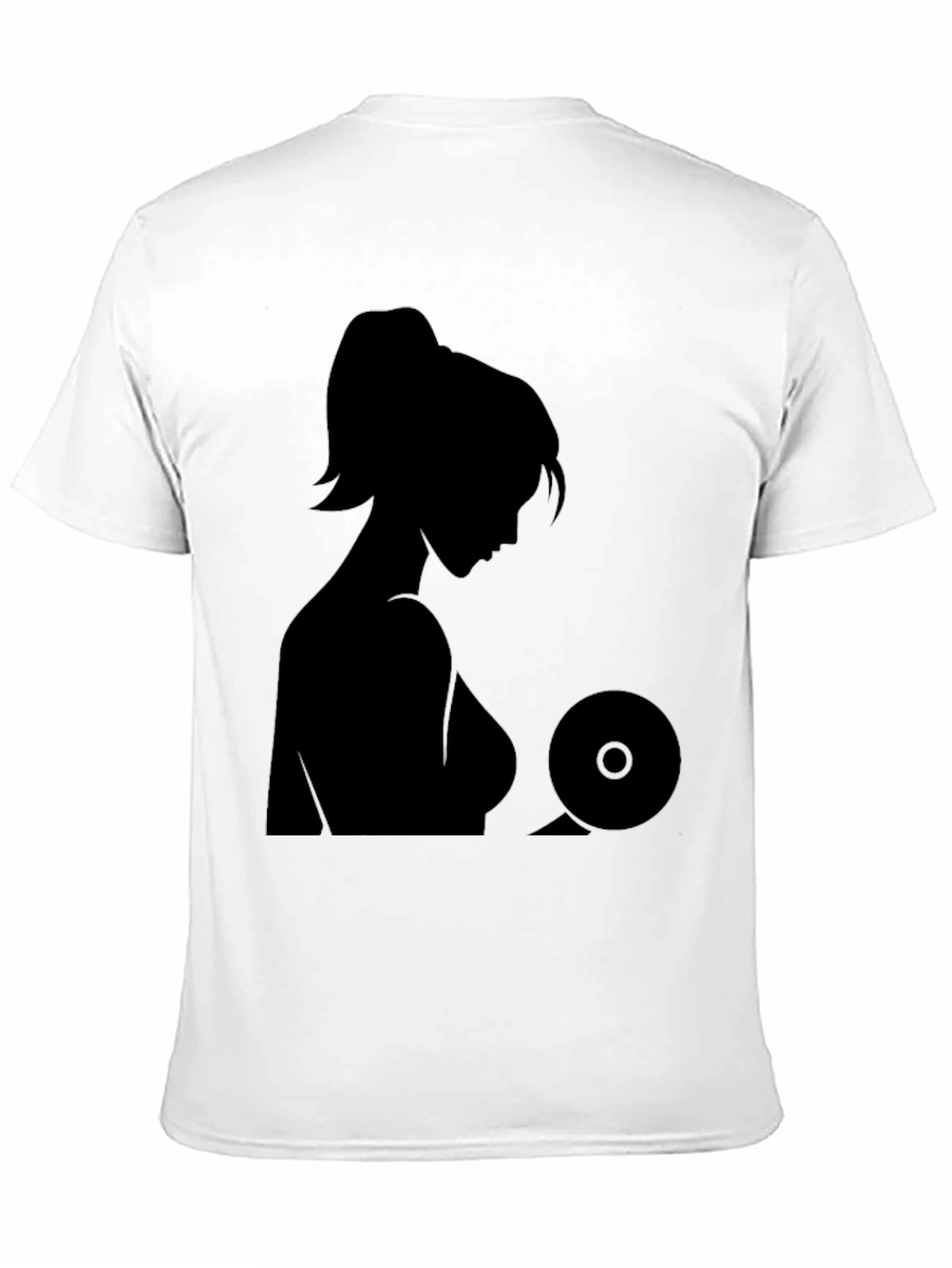 Silhouette Graphic Black T-Shirt - Unisex Design